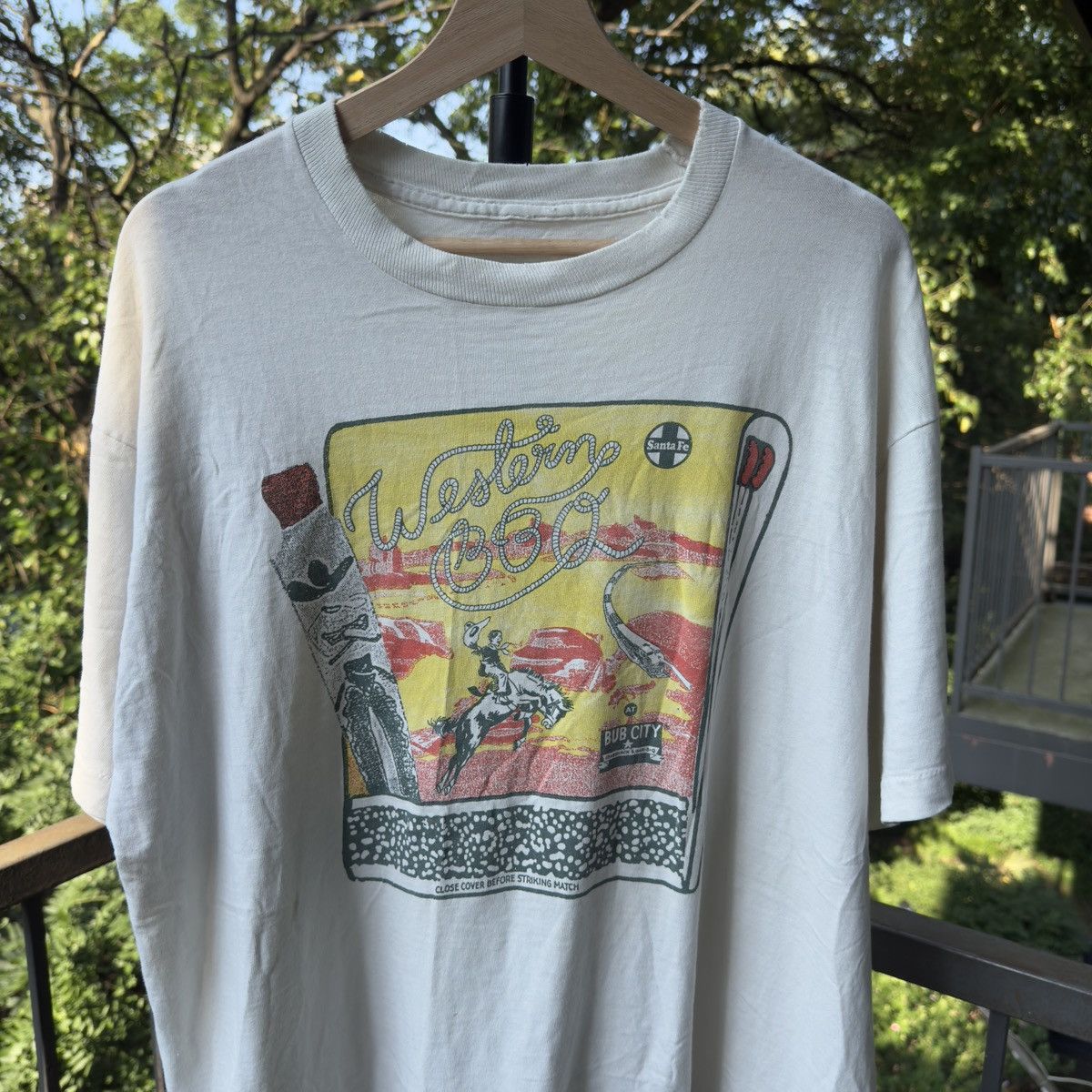 Vintage Thrashed Faded Distressed Western BBQ Shirt ERD Grunge Size US XXL / EU 58 / 5 - 3 Thumbnail