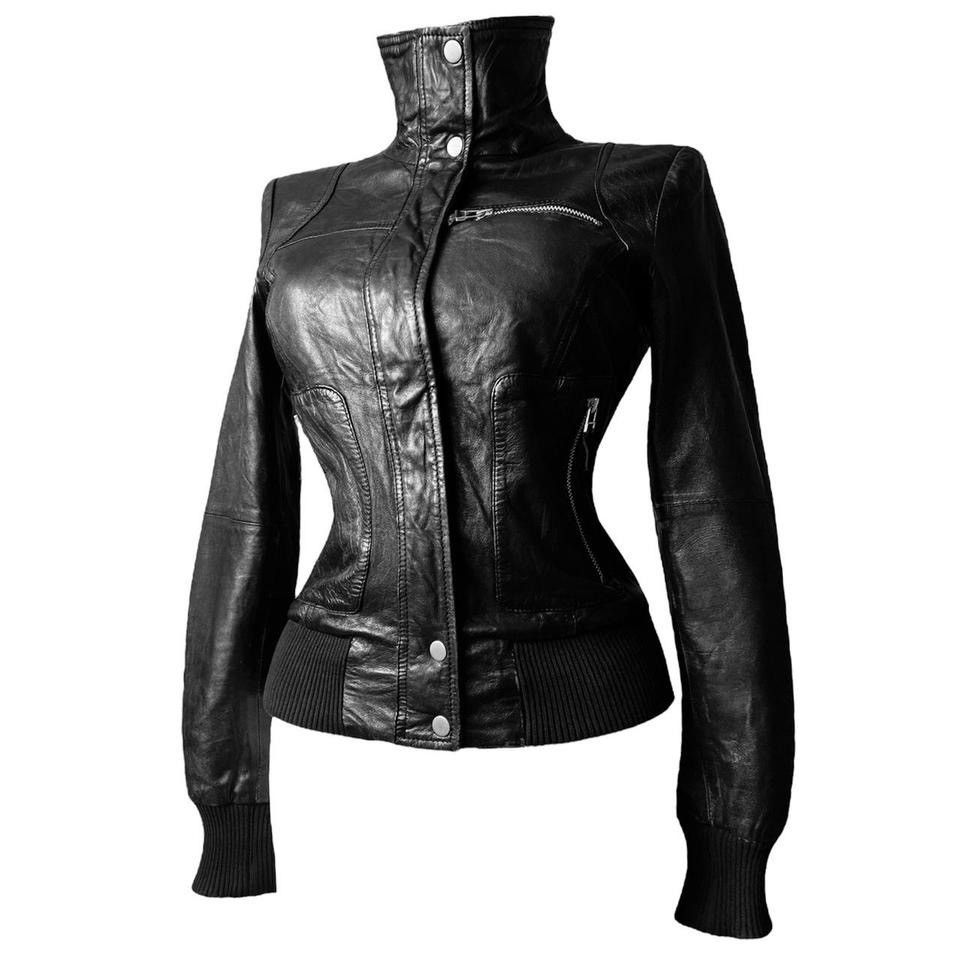 Vintage Archive distressed biker Avant Garde jacket 90s 00s Size S / US 4 / IT 40 - 1 Thumbnail