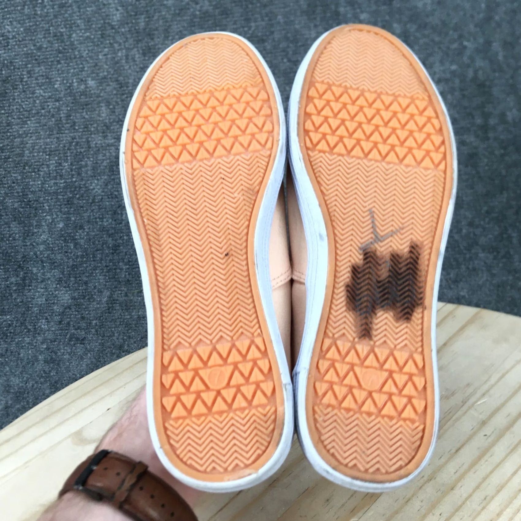 Vintage Universal Thread Shoes Womens 7 Lunea Sneakers Peach Lace Up Low Top Round Toe Casual Walking Shoes Womens, Orange, Canvas Upper, Rubber Outsole Size M / US 6-8 / IT 42-44 - 5 Thumbnail