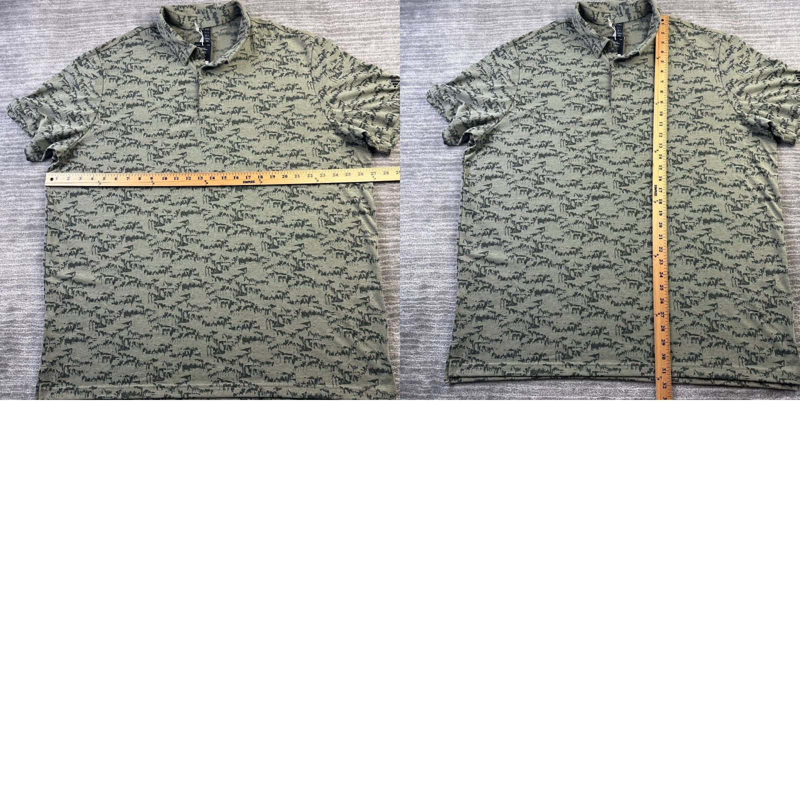 Adidas Adidas Polo Shirt Mens 2XL Green Geometric Short Sleeve Casual Activewear Golf Polo Shirt Mens Size US XXL / EU 58 / 5 - 8 Thumbnail