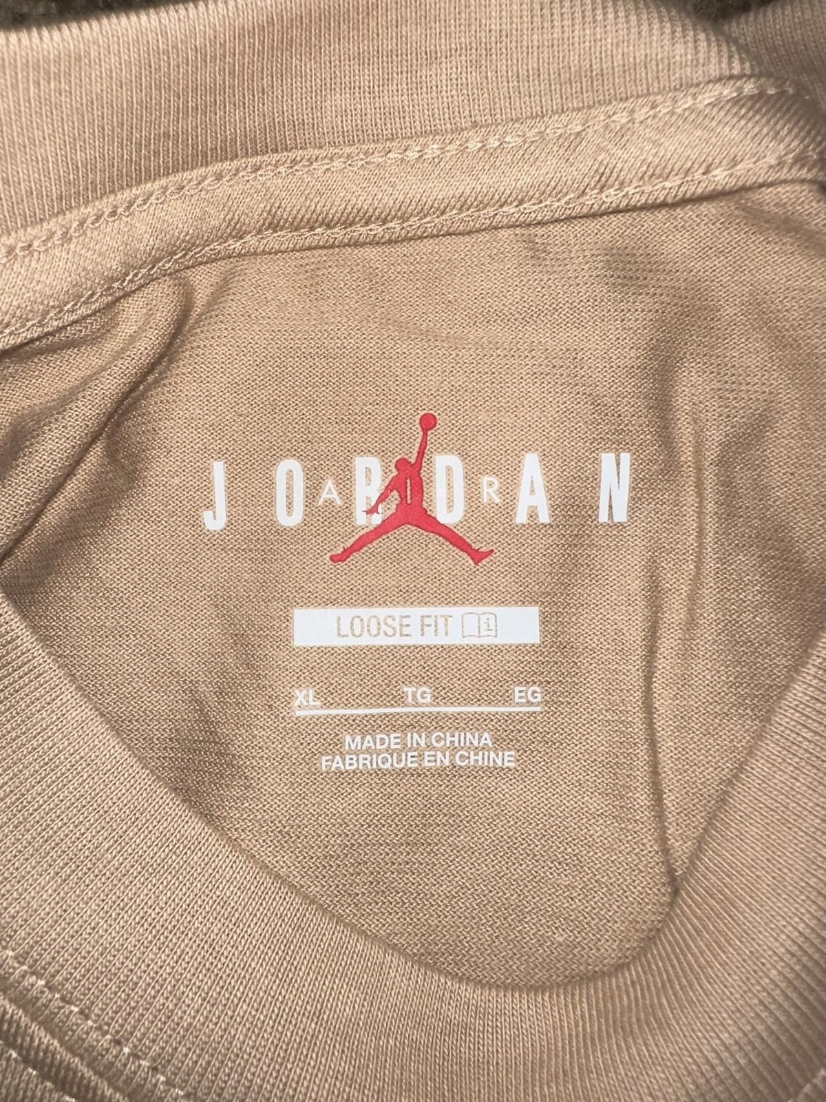 Nike Jordan Sport Women's Cropped Beige T-Shirt Size XL / US 12-14 / IT 48-50 - 5 Thumbnail