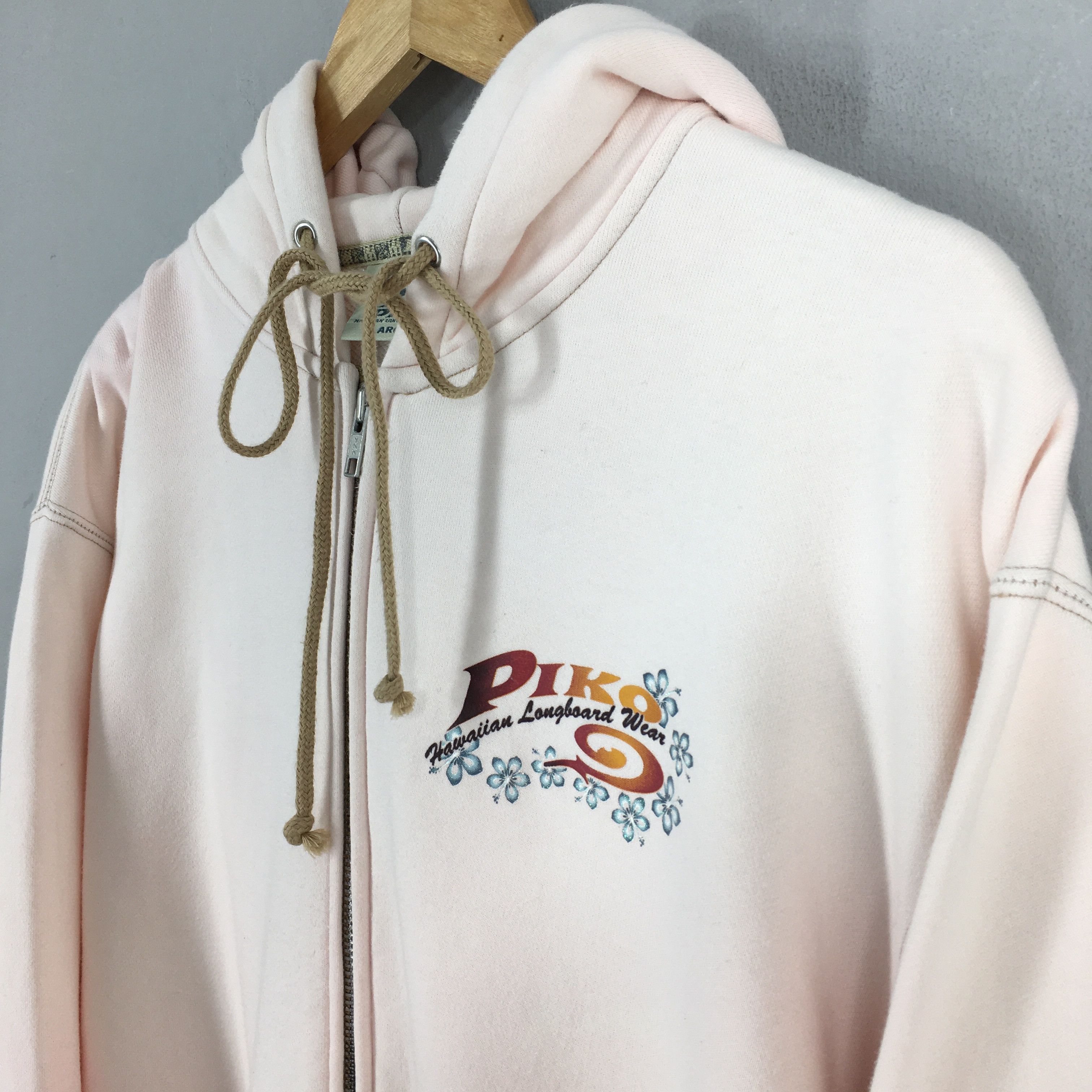 Other Vintage 90's Piko Surf Soft Pink Sweatshirt Hoodie Large Size US L / EU 52-54 / 3 - 3 Thumbnail