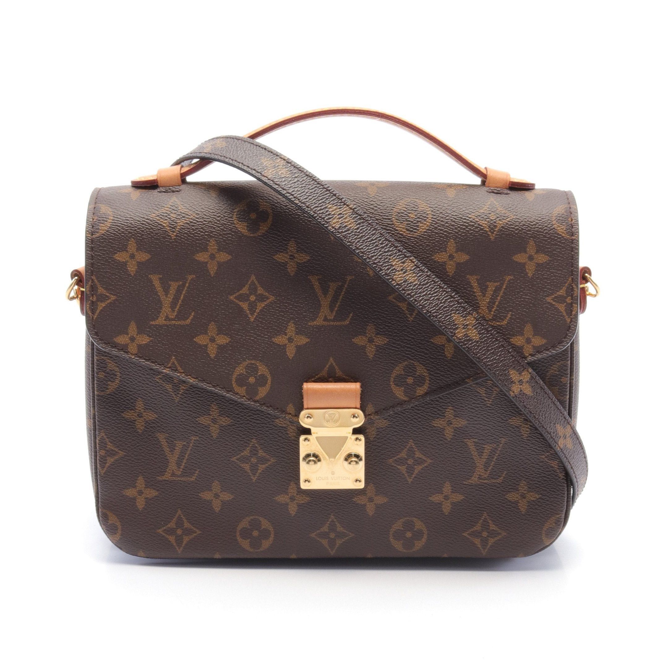 Louis Vuitton Louis Vuitton Pochette Metis Mm Monogram Handbag Leather Brown Size ONE SIZE - 1 Thumbnail