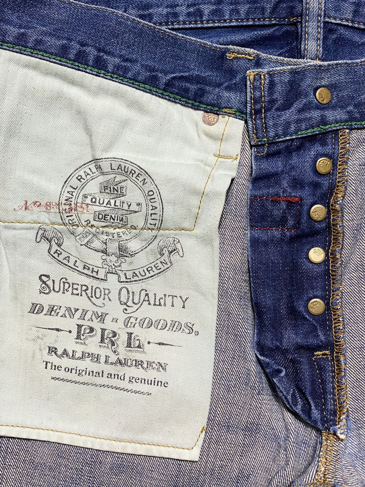 Polo Ralph Lauren 2000s Polo RL Ralph Lauren Slim Straight Selvedge Jeans Size US 31 - 10 Thumbnail
