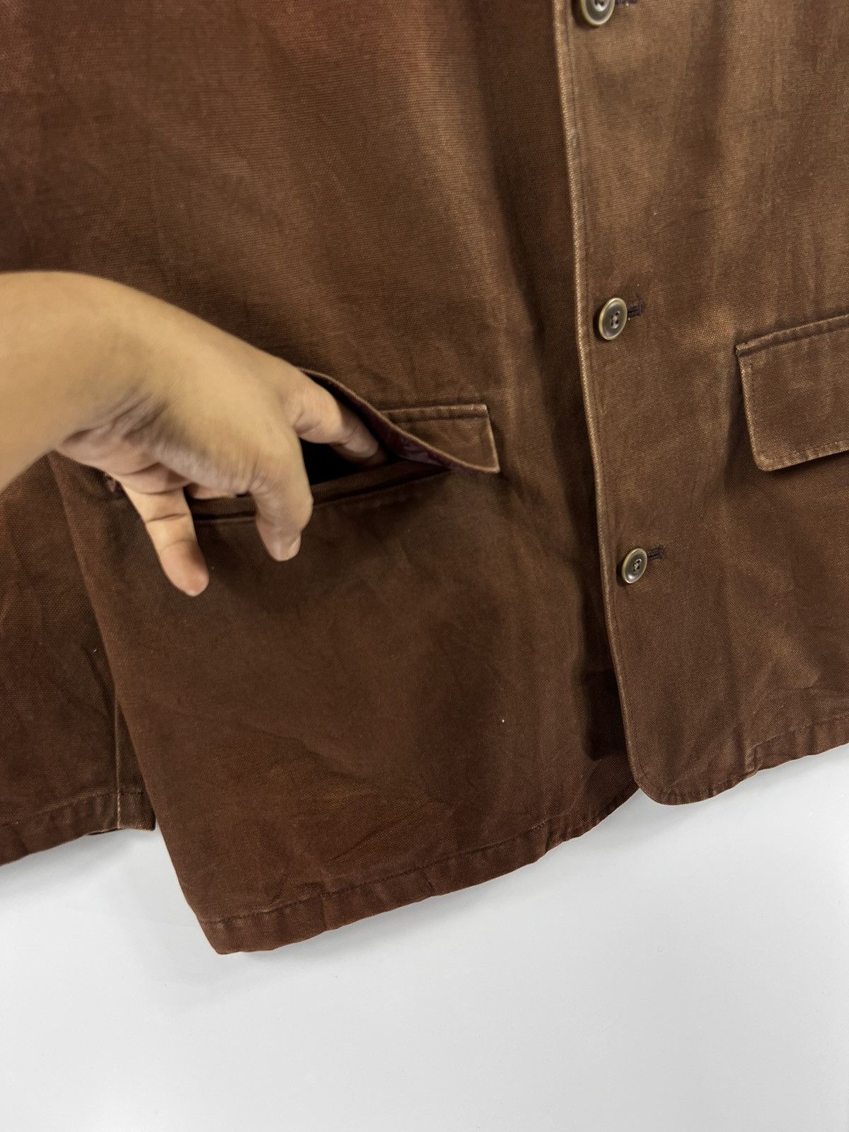 Japanese Brand 🔥 SCENE Metropolitan JAPAN DUCK CANVAS CHORE JACKET - L Size US L / EU 52-54 / 3 - 4 Thumbnail
