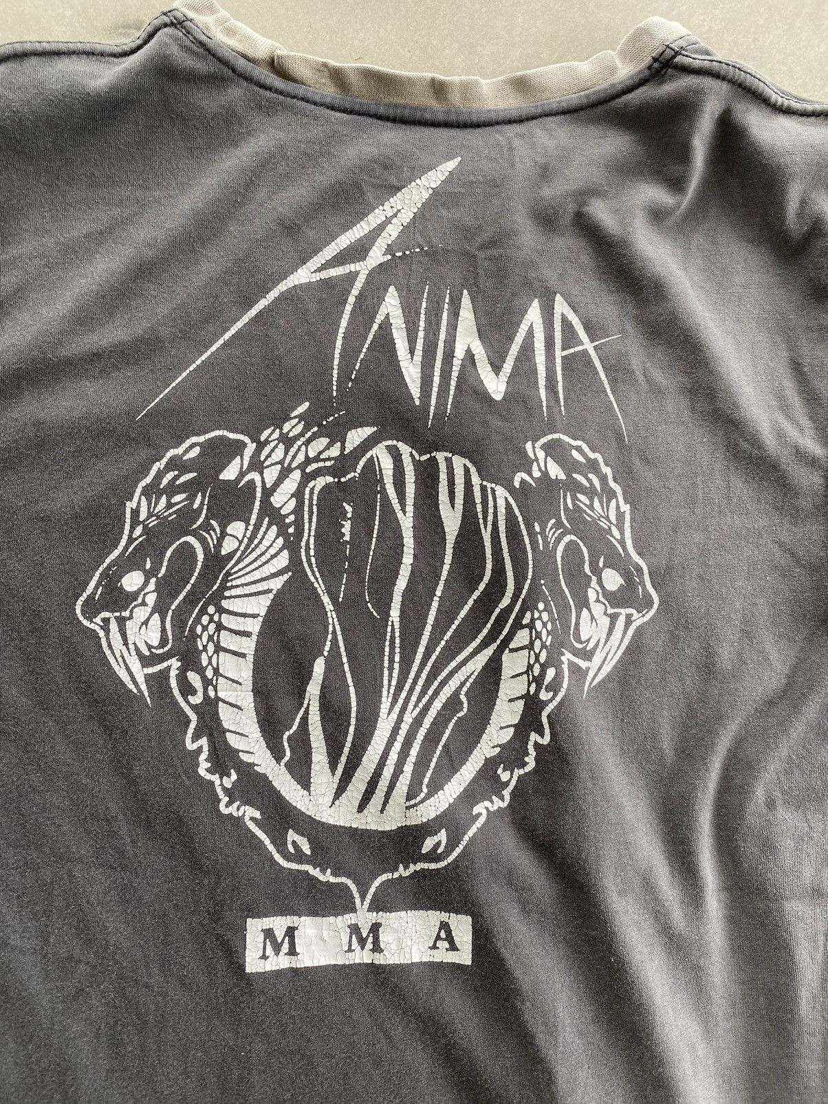 Vintage VINTAGE THROWDOWN ANIMAL MMA SUN FADED TEE Size US M / EU 48-50 / 2 - 6 Thumbnail