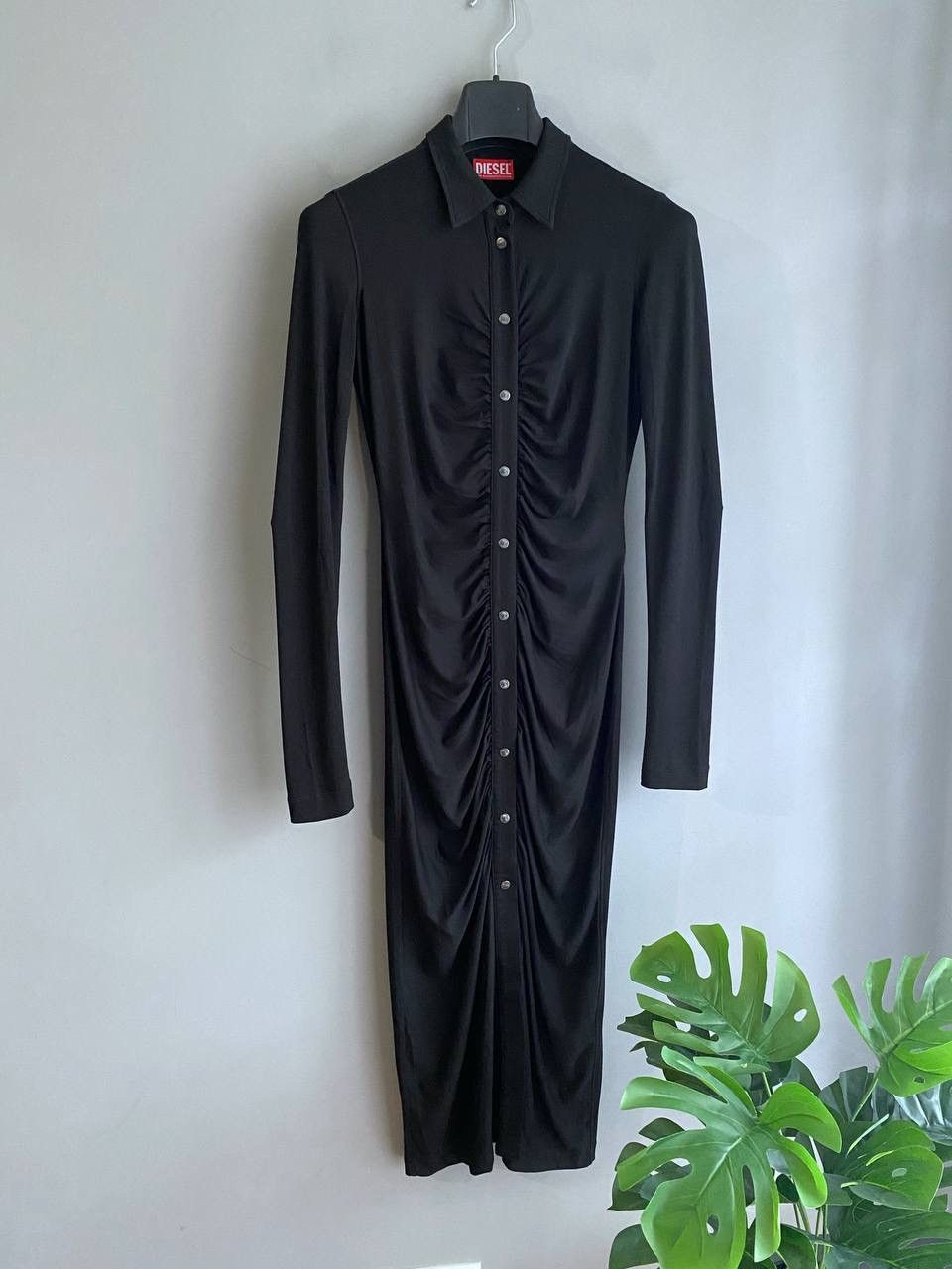 Diesel Diesel D-Artemis Women's Black Knit Maxi Dress, Size S Size S / US 4 / IT 40 - 1 Thumbnail