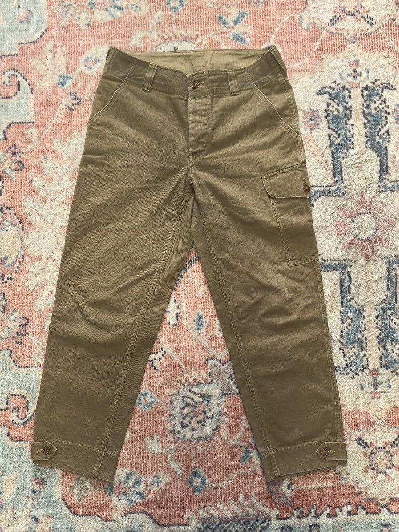 Freewheelers Classic Aviator Work Pants in Khaki Color Size US 32 / EU 48 - 1 Thumbnail