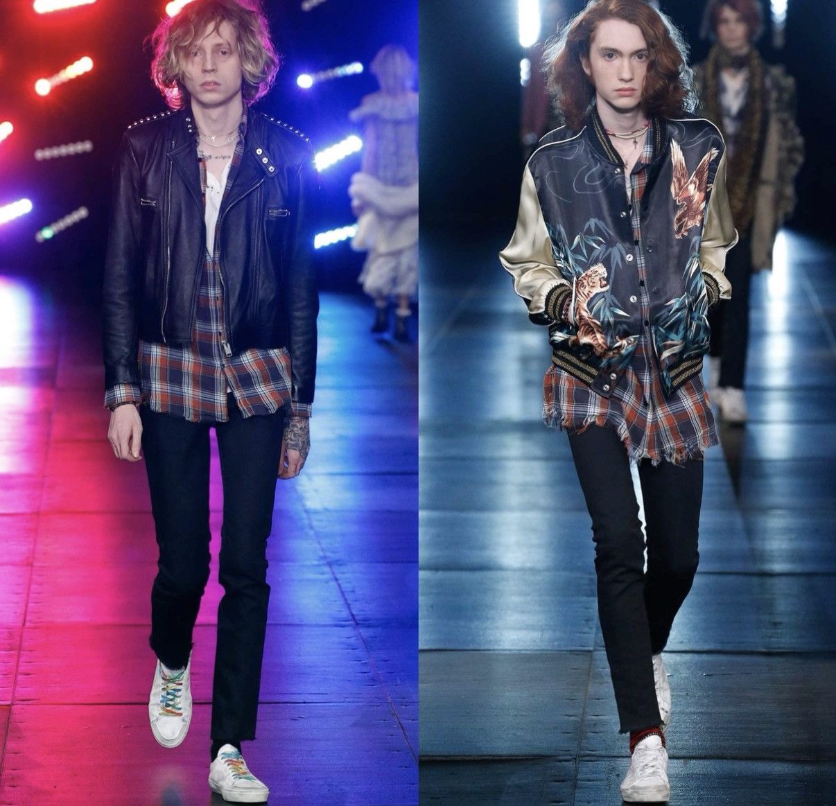 Saint Laurent Paris Saint Laurent Runway Scottish Pocket Multicolor Plaid Shirt Size US S / EU 44-46 / 1 - 7 Thumbnail