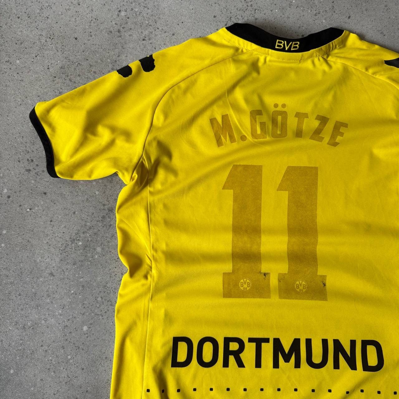 Vintage Borrusia Dortmund 2010 Vintage Home Jersey #10 Mario Gotze Size US L / EU 52-54 / 3 - 6 Thumbnail