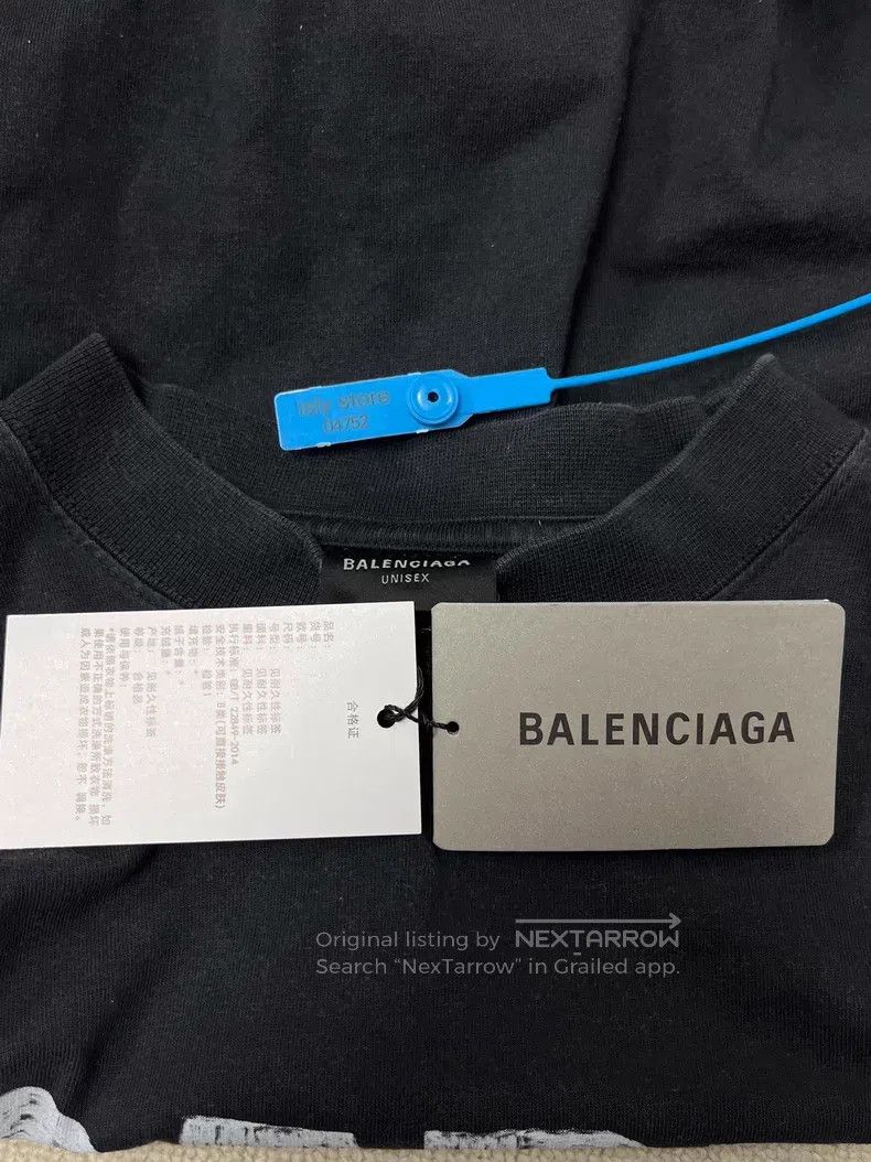Balenciaga Balenciaga Letter Building Printed Crew Neck Short Sleeve Size US XXS / EU 40 - 5 Thumbnail