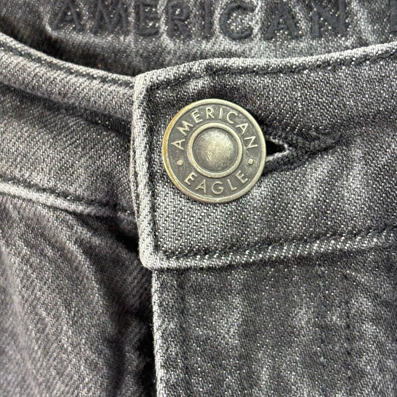 American Eagle Outfitters American Eagle Women’s Black Denim Jeans Size 8 Long Size 29" - 5 Thumbnail