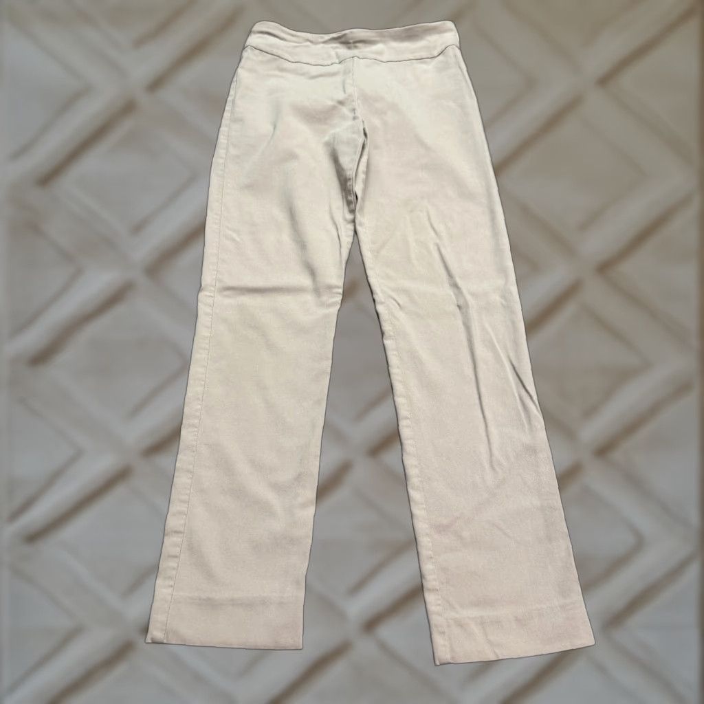 Banana Republic VINTAGE Banana Republic Women Pants Straight Leg High Rise Casual 2 Beige Stretch 26x27 Size 26" / US 2 / IT 38 - 1 Thumbnail
