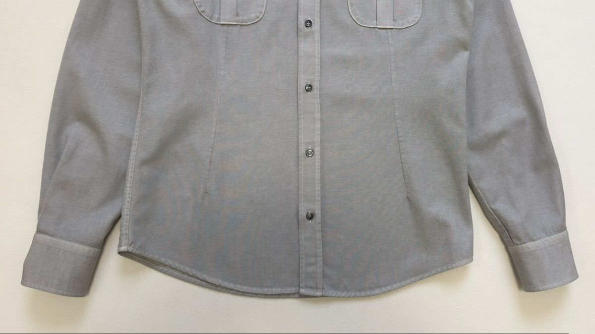 Maison Margiela A/W 11 Sample Light Grey Cotton Western Shirt Size US M / EU 48-50 / 2 - 12 Thumbnail