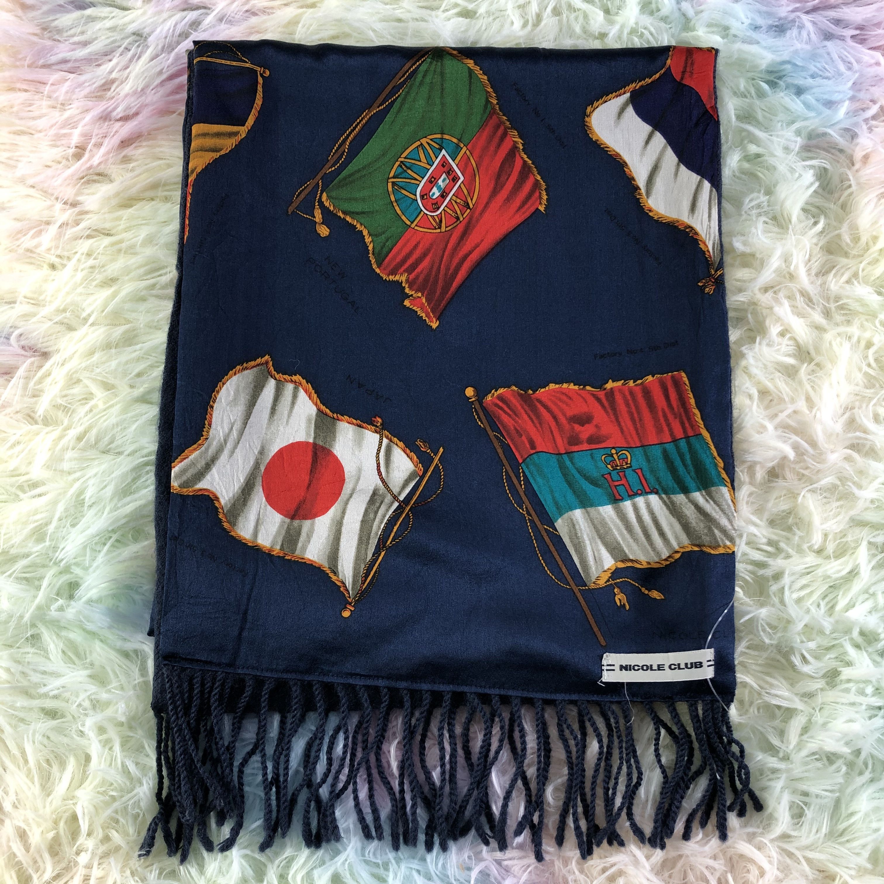 Vintage Nicole Club Scarf / Muffler / Neckwear - KM115 Size ONE SIZE - 2 Thumbnail