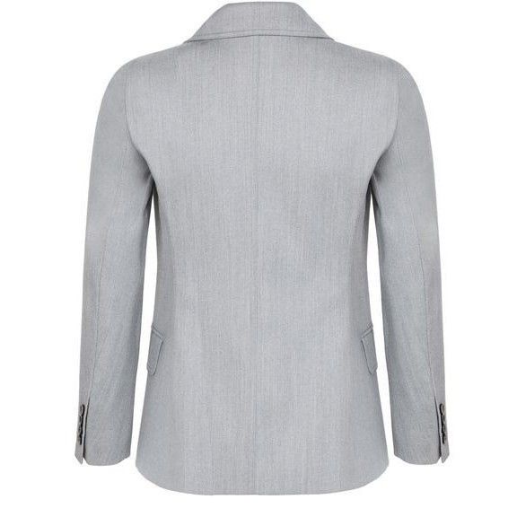 Max Mara MAX MARA Morcano Gray Wool Blazer Jacket New & Authentic (Wo Size S / US 4 / IT 40 - 2 Thumbnail