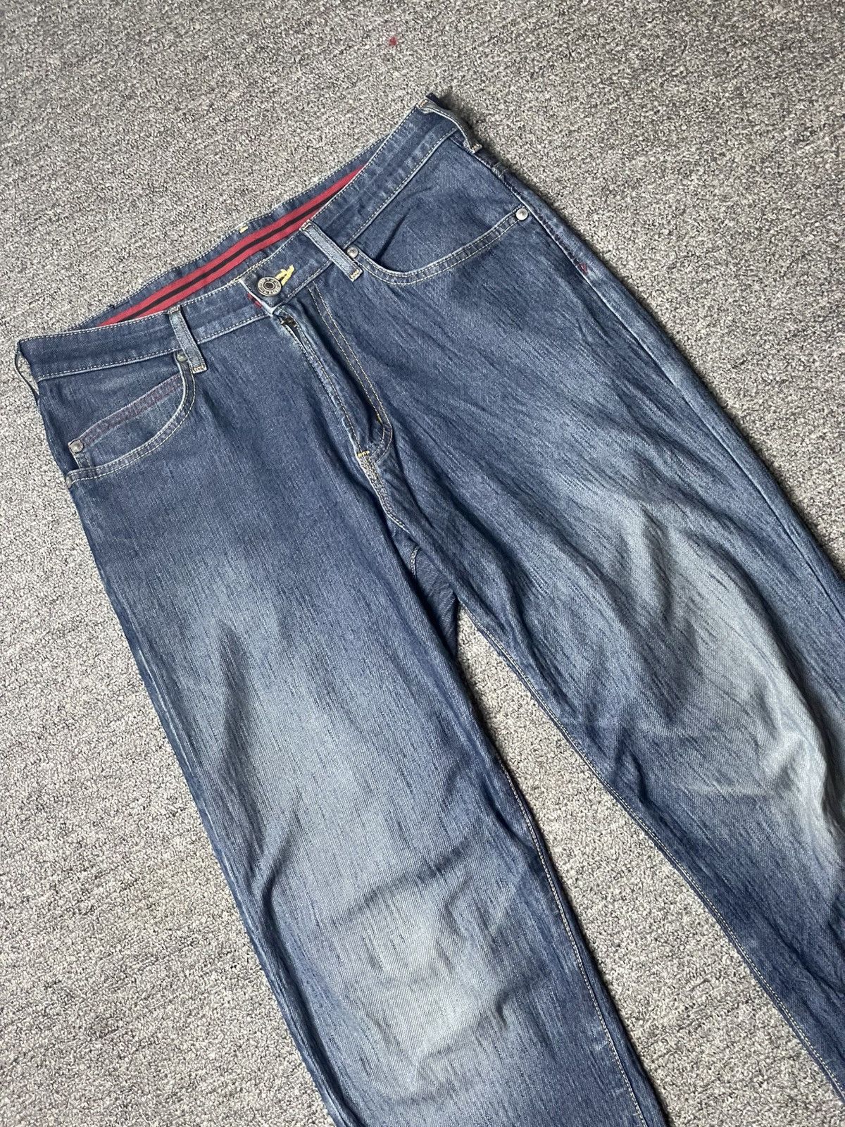 Edwin × Vintage Vintage EDWIN 403 Straight Cut Jeans (92) Size US 31 - 3 Thumbnail