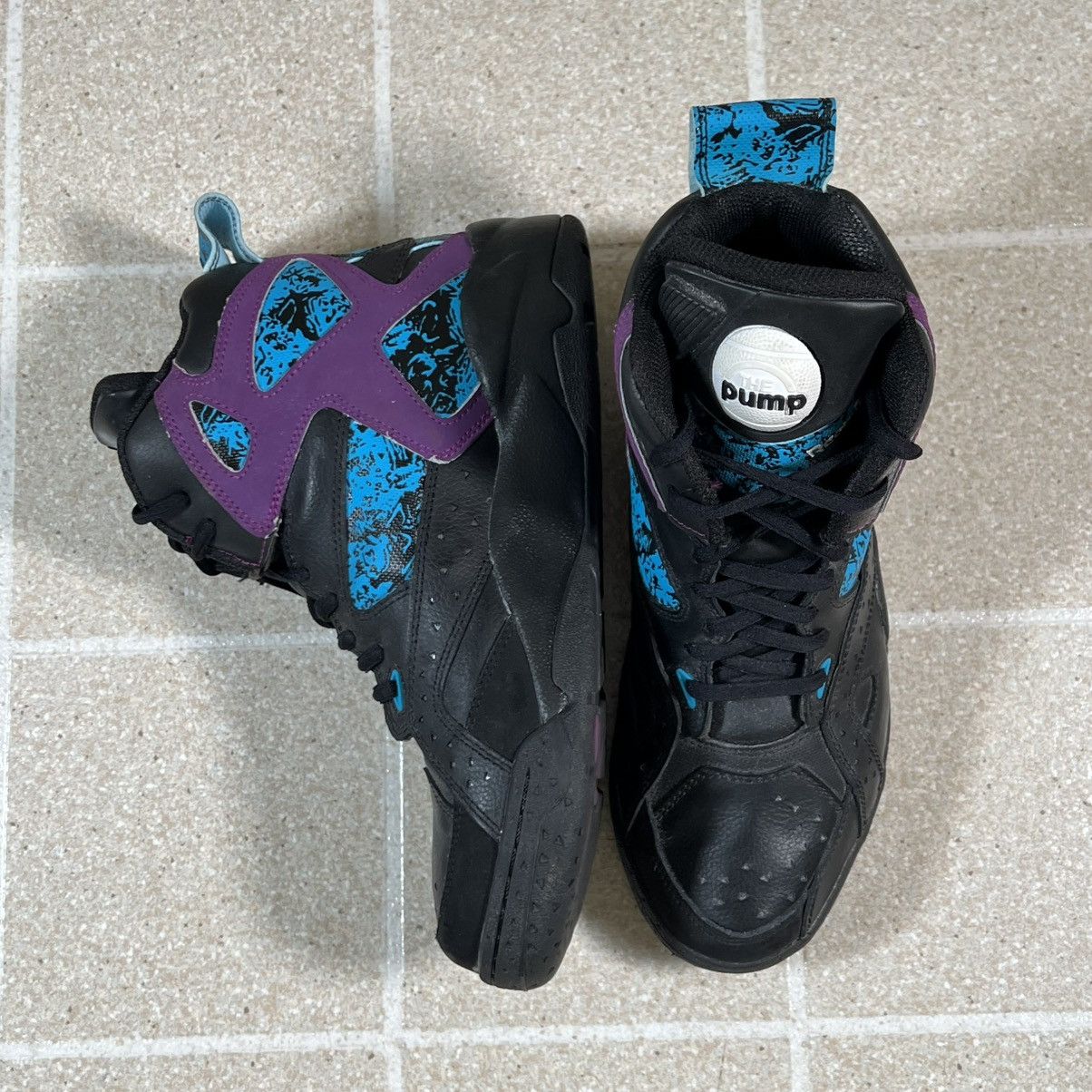 Reebok Reebok Blacktop Battleground Pump Black/Purple Size 7 Size US 7 / EU 40 - 4 Thumbnail