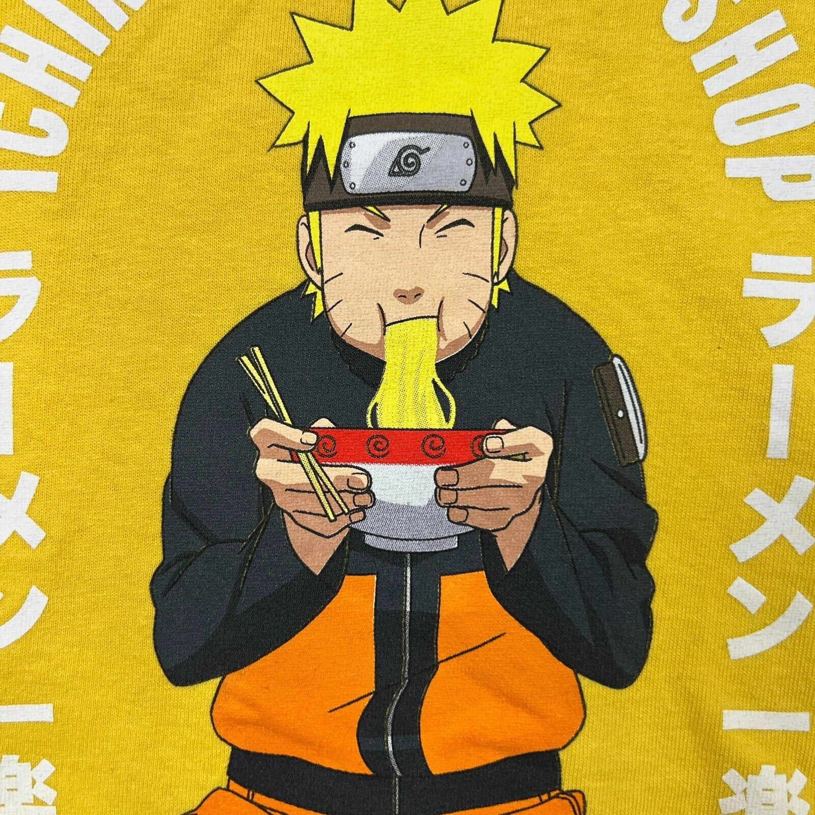 Anime × Cartoon Network × Vintage VTG 2007 Naruto Shippuden T Shirt Ichiraku Ramen Anime Tee Size US L / EU 52-54 / 3 - 3 Thumbnail