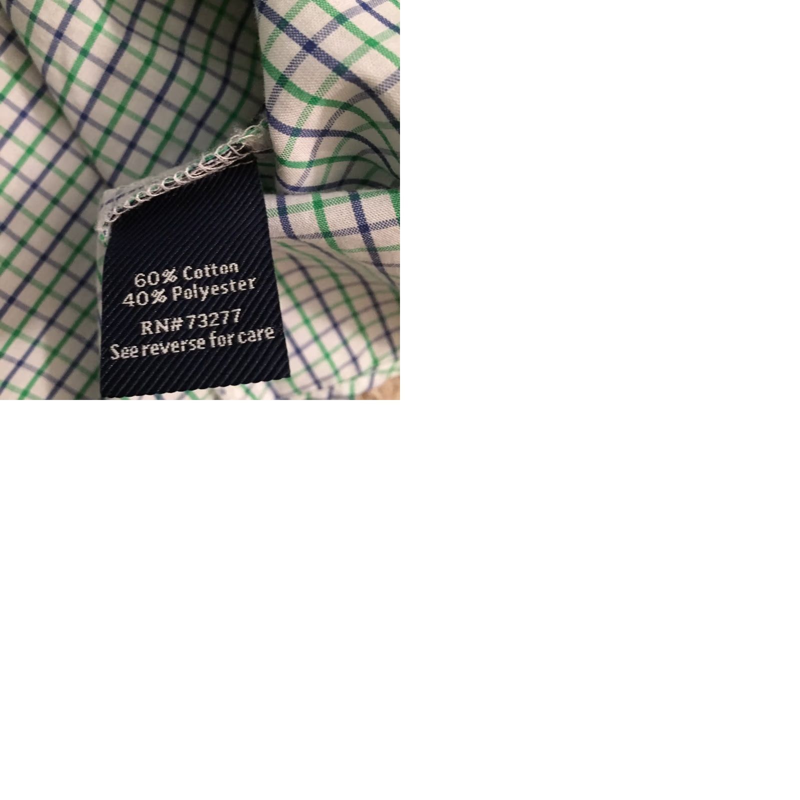 Croft & Barrow Croft & Barrow Shirt Mens 16.5 Green Purple Plaid Long Sleeve Button-Down Easy Care Cotton Blend Classic Regular Button Front Mens Shirt Size US XL / EU 56 / 4 - 9 Thumbnail
