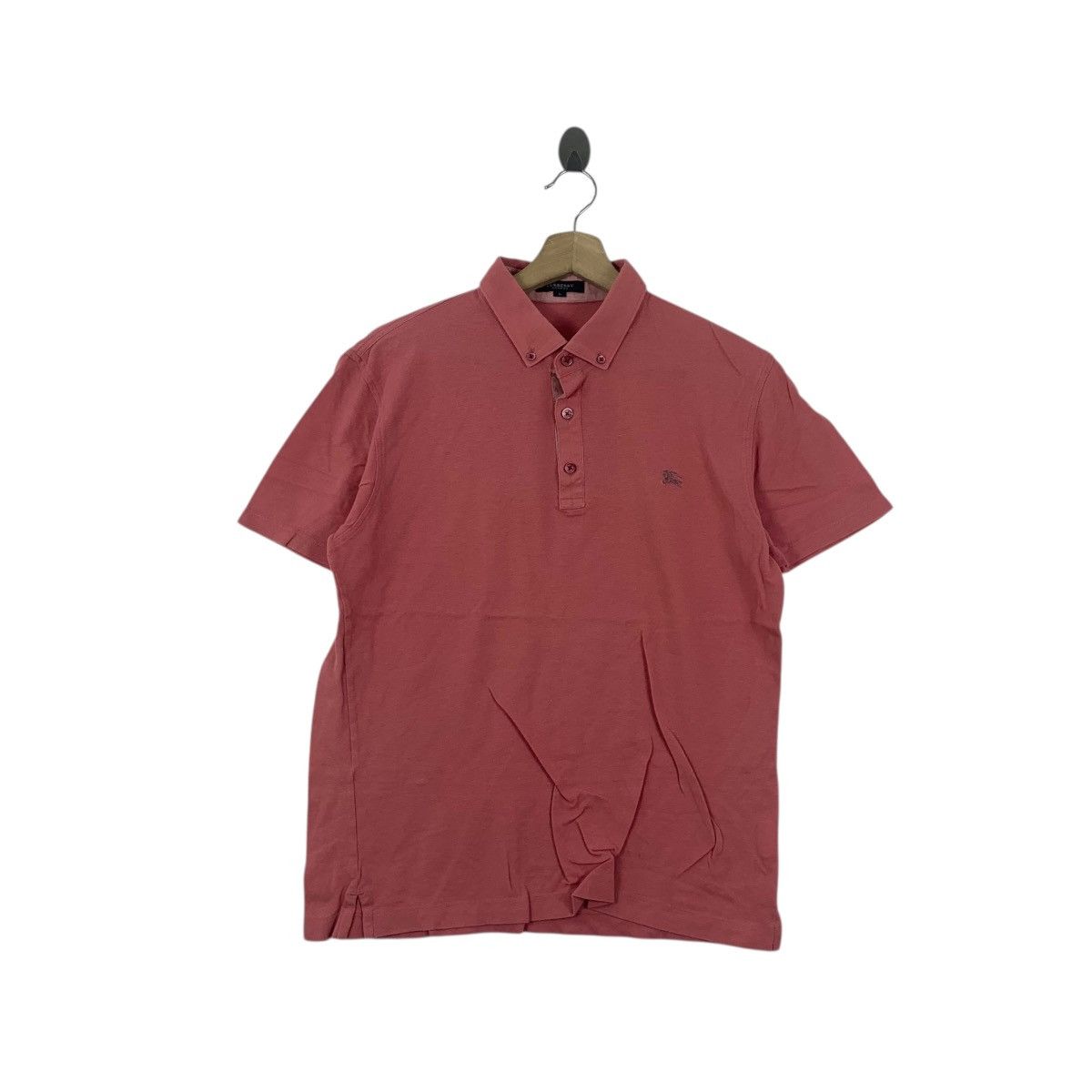 Burberry Vintage BURBERRY LONDON Embroidered Prorsum Polo Tee Shirt Size L / US 10 / IT 46 - 1 Thumbnail