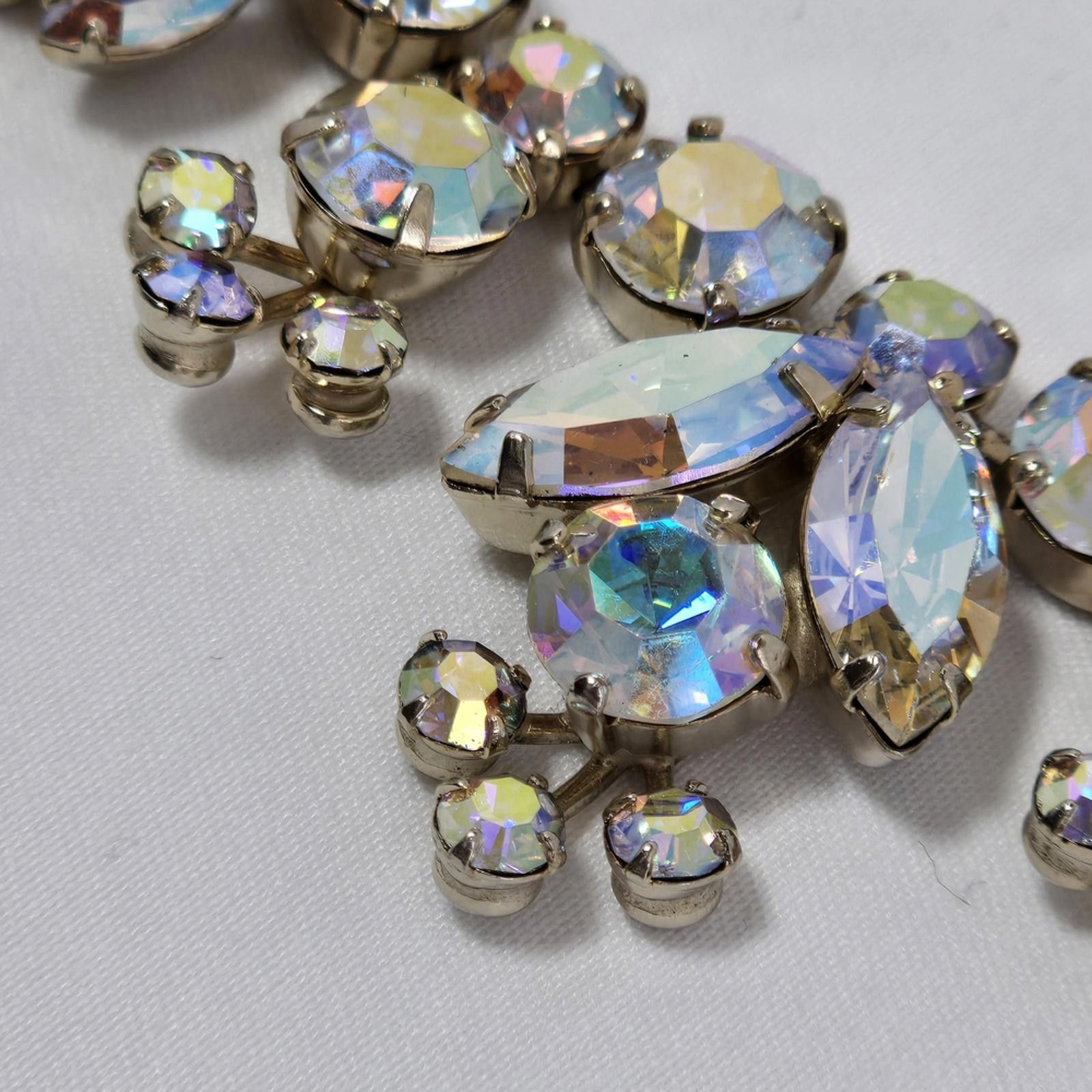 Ben Sherman 1950s Vintage Signed Sherman Necklace AB Crystal Necklace Size ONE SIZE - 3 Thumbnail