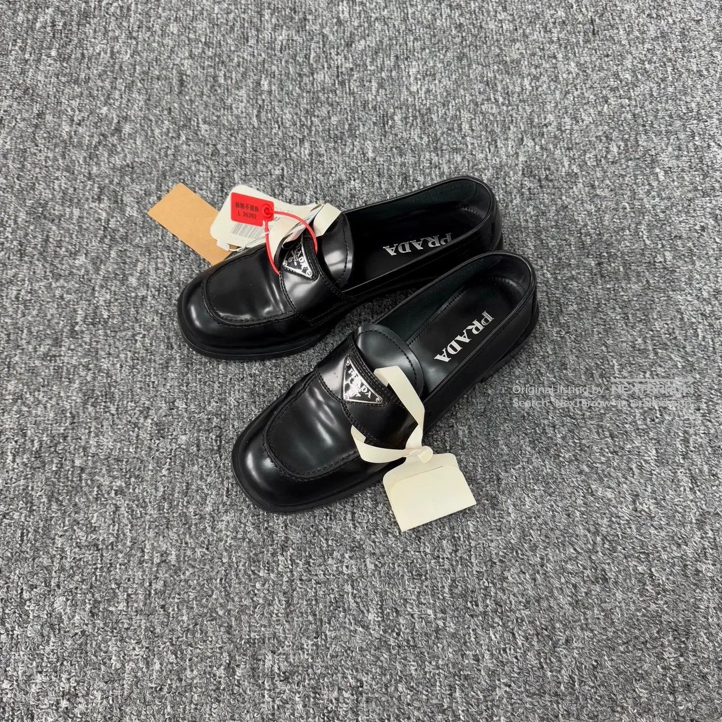 Prada Prada Triangle Logo Loafer EU37.5 99% New Size US 7.5 / IT 37.5 - 1 Thumbnail