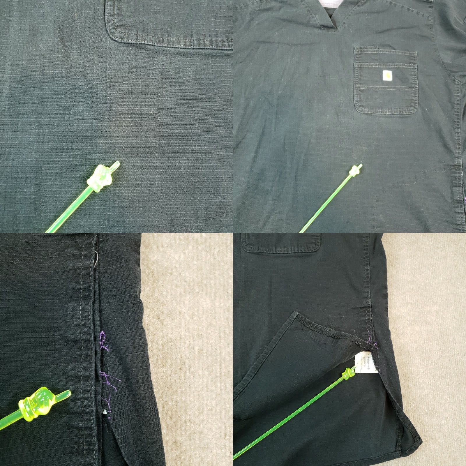 Carhartt Carhartt Shirt Men's XL Black Scrub Top Short Sleeves Pockets Stretch Size US XL / EU 56 / 4 - 8 Thumbnail