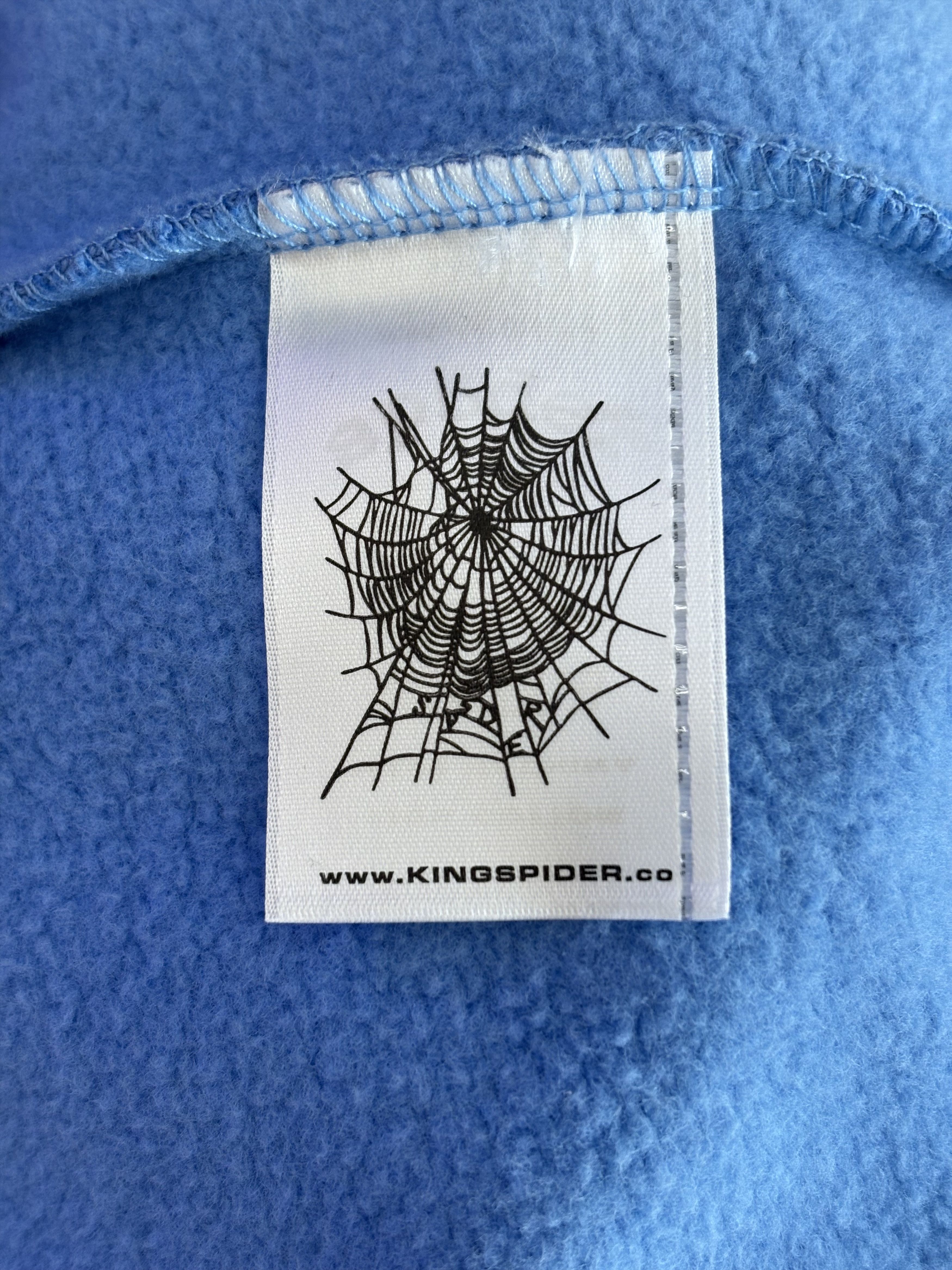 Sp5der Sp5der OG Web V2 Hoodie "Dusty Blue" Size US XL / EU 56 / 4 - 4 Thumbnail