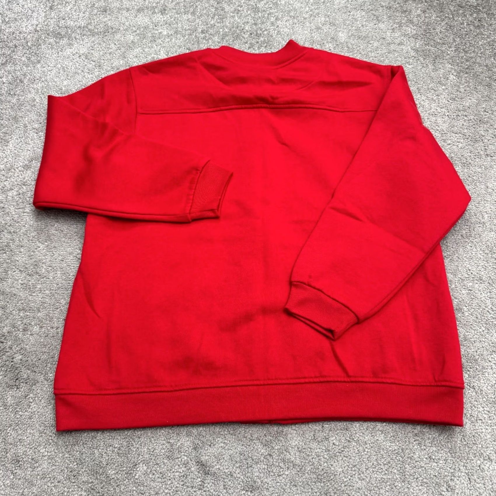 Tudor VINTAGE Tudor Court Sweatshirt Womens Large Petite Red 90s Cardigan Crew Neck Button Down Snap Front Pockets All Seasons Size L / US 10 / IT 46 - 2 Thumbnail