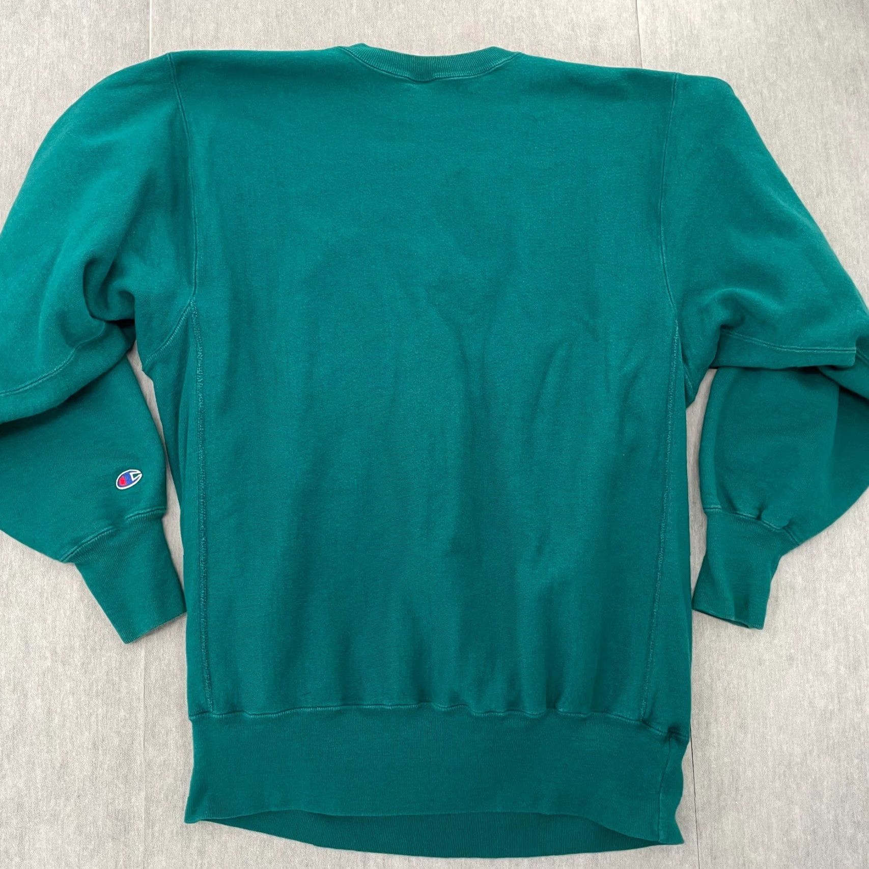 Champion VINTAGE Champion Sweatshirt Adult 2XL Teal Crew Neck Mini Logo Men Size US XXL / EU 58 / 5 - 2 Thumbnail