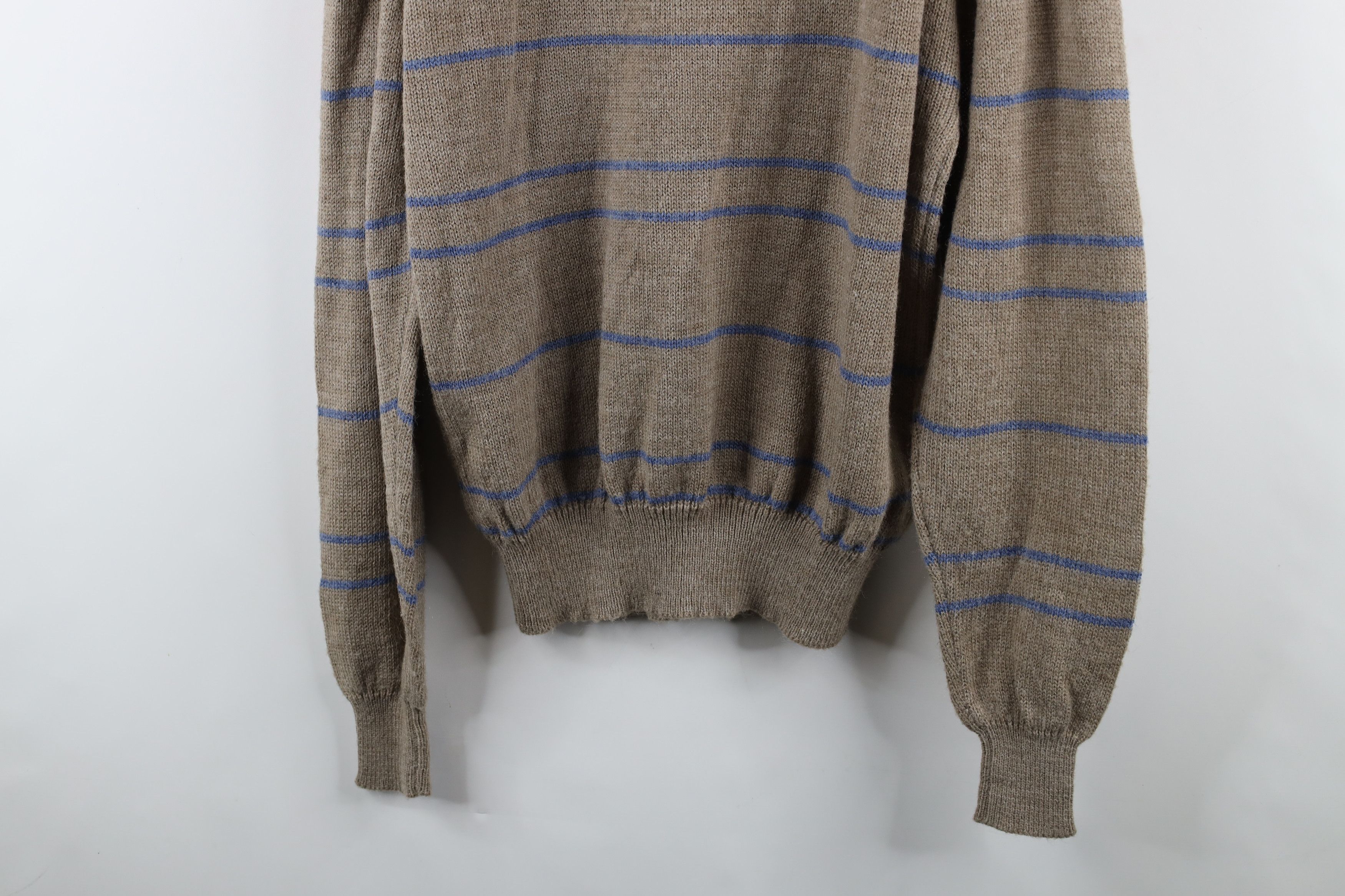 Vintage Vintage 70s Streetwear Crewneck Sweater Oatmeal Brown Size US XL / EU 56 / 4 - 9 Thumbnail