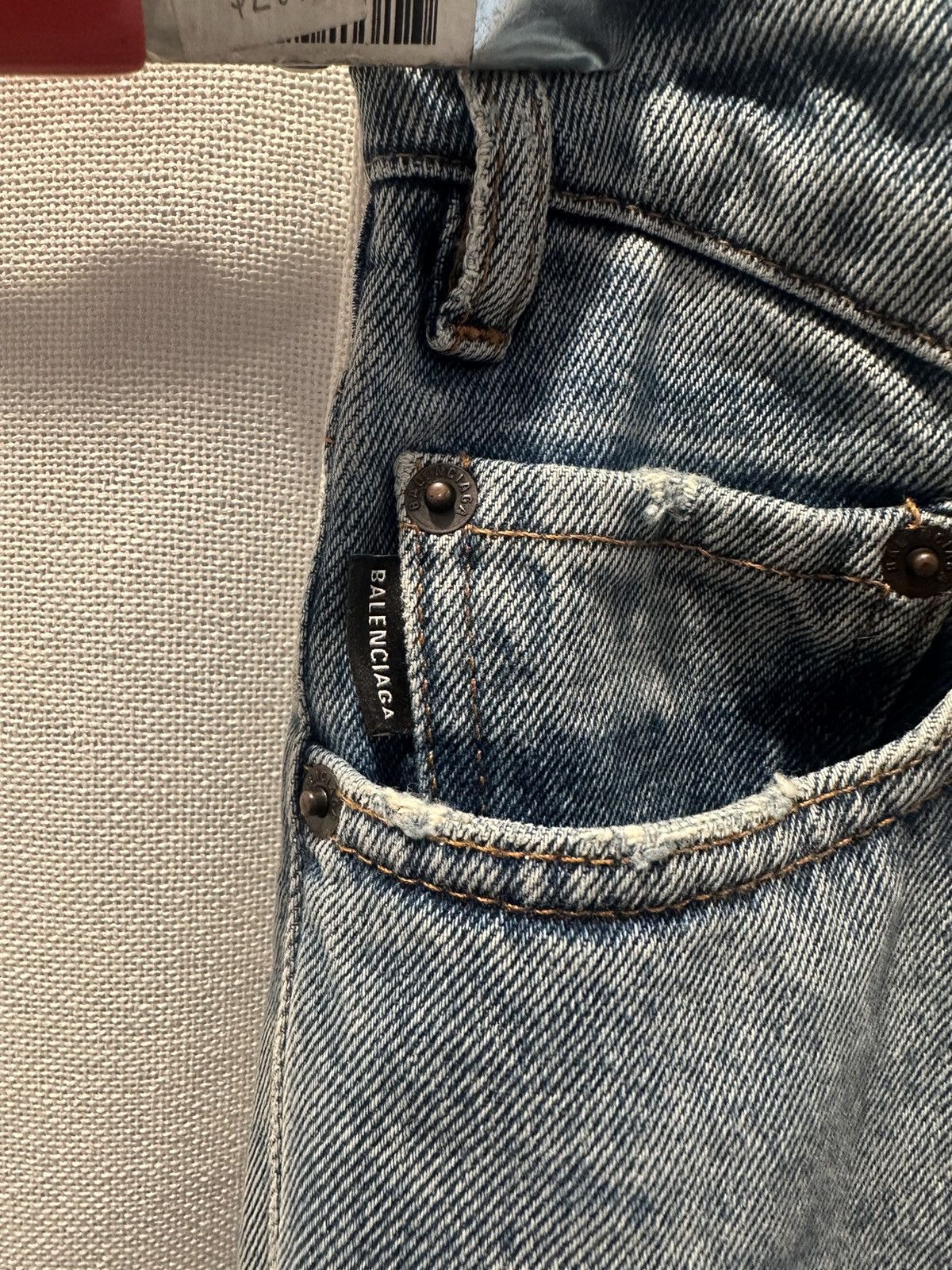 Balenciaga Balenciaga Light Wash jeans Size US 27 - 2 Thumbnail
