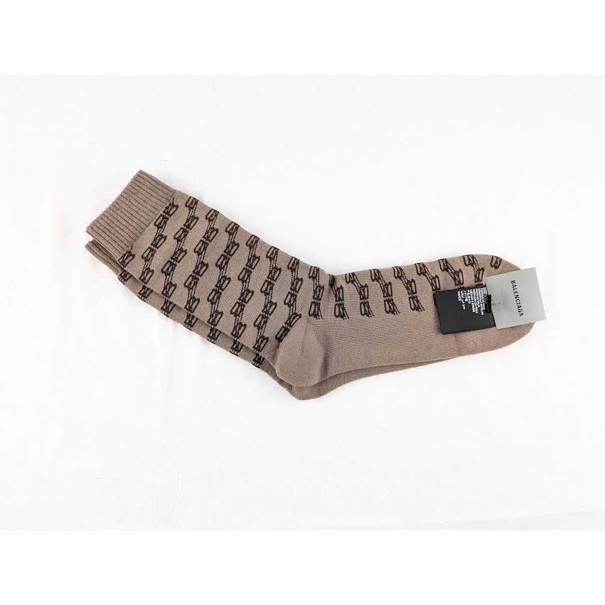Balenciaga o1rshd1 Size: XL / Cotton Mix Jacquard Socks BB Monogram Size ONE SIZE - 1 Thumbnail