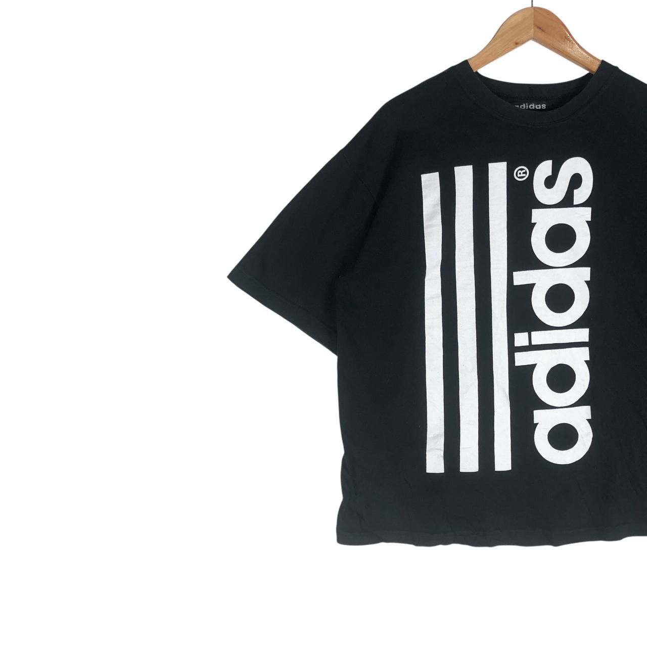 Adidas × Vintage Vintage Adidas Big Logo Baggy Striped T-shirt Size US M / EU 48-50 / 2 - 3 Thumbnail