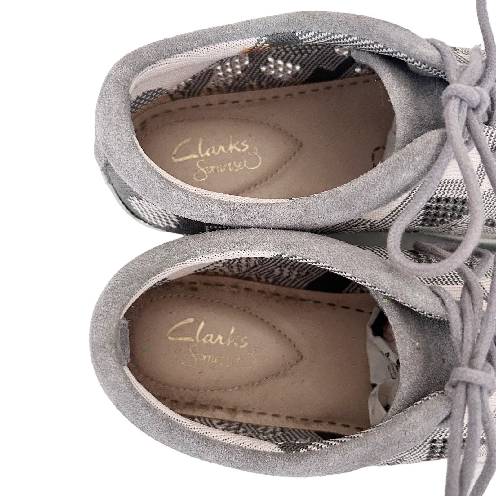 Clarks Clarks Somerset Gray Glove Glitter Sneakers Sz 7.5 Size US 7.5 / IT 37.5 - 2 Thumbnail
