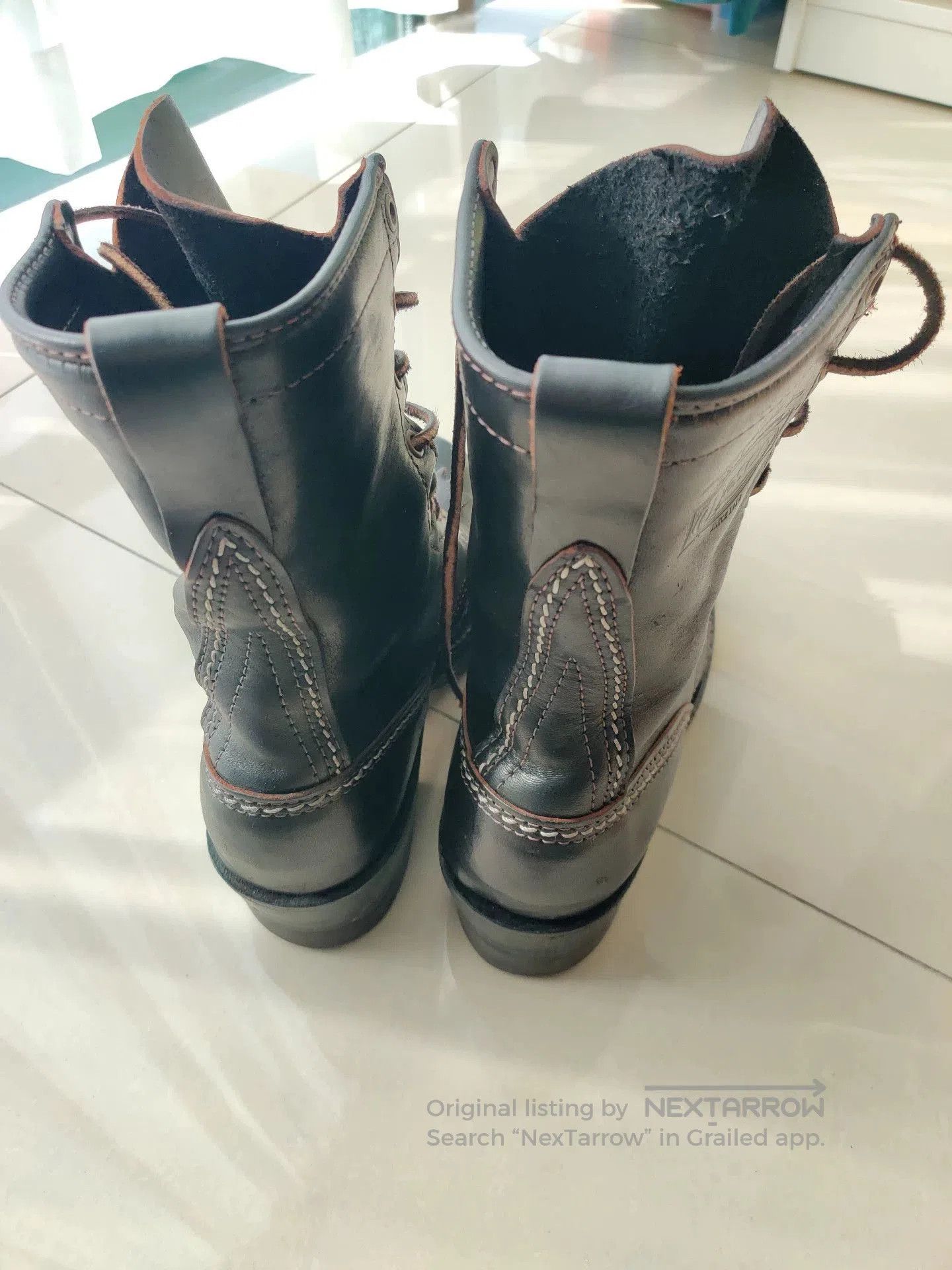 WESCO Wesco Jobmaster Black Leather Boots. Size US 10 / EU 43 - 4 Thumbnail