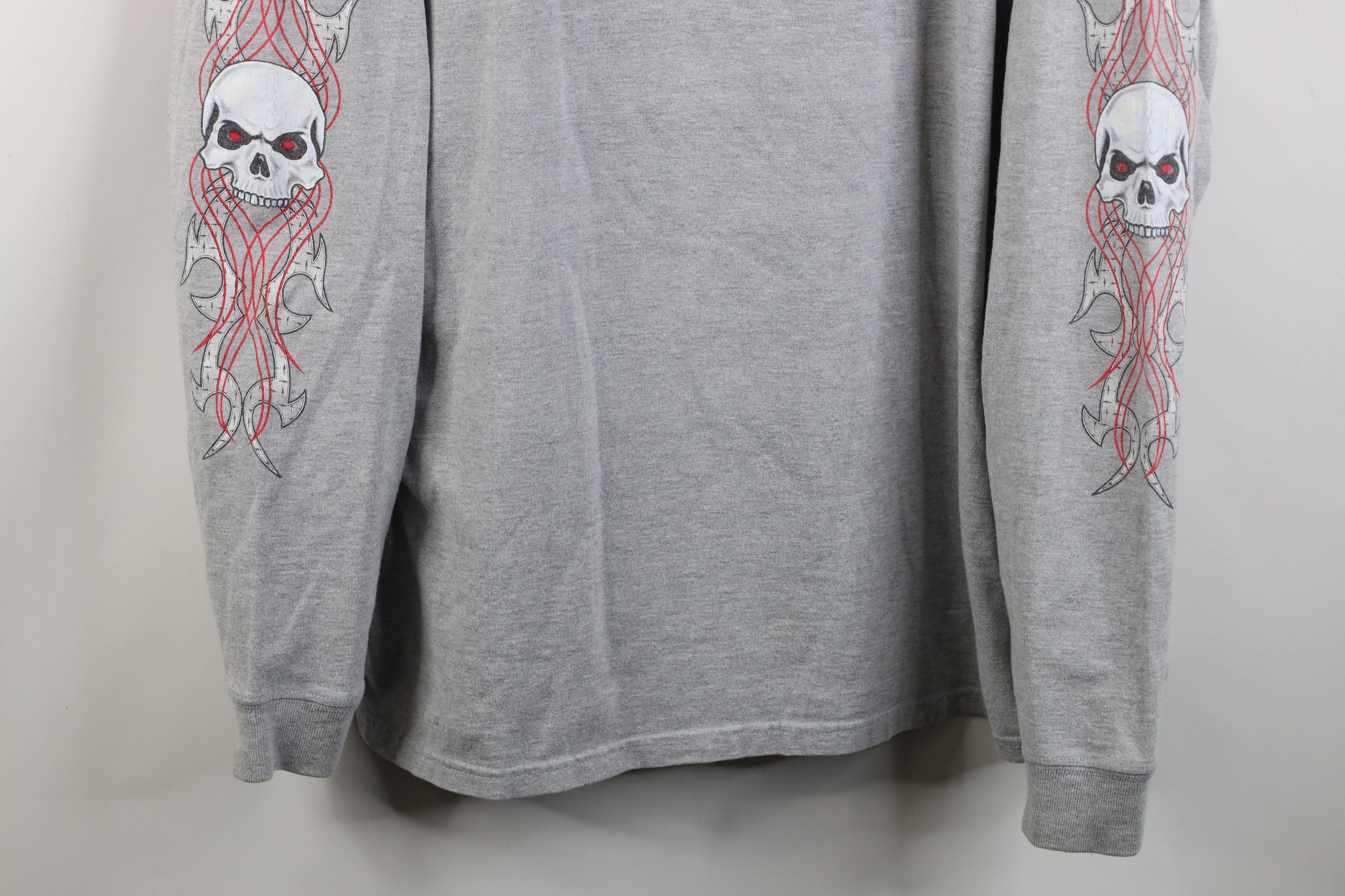 Vintage Vintage Y2K Bike Week Tribal Skull Sword Long Sleeve T-Shirt Size US XXL / EU 58 / 5 - 3 Thumbnail