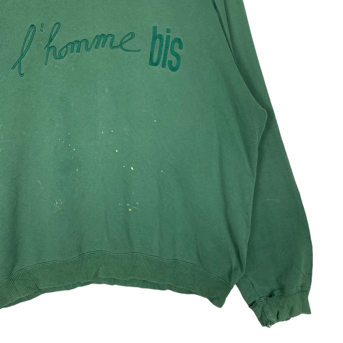 Japanese Brand Trashed L'Homme Bis Embroidery Big Logo Sweatshirt #0791-C36 Size L / US 10 / IT 46 - 6 Thumbnail