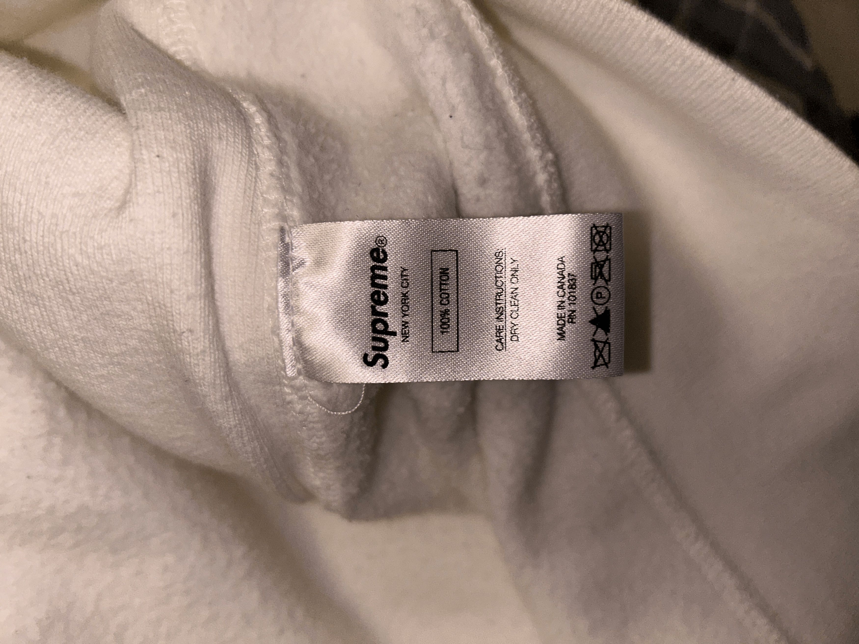 Supreme Supreme Patent/Chenille Arc Logo Hooded Sweatshirt White Size US M / EU 48-50 / 2 - 5 Thumbnail