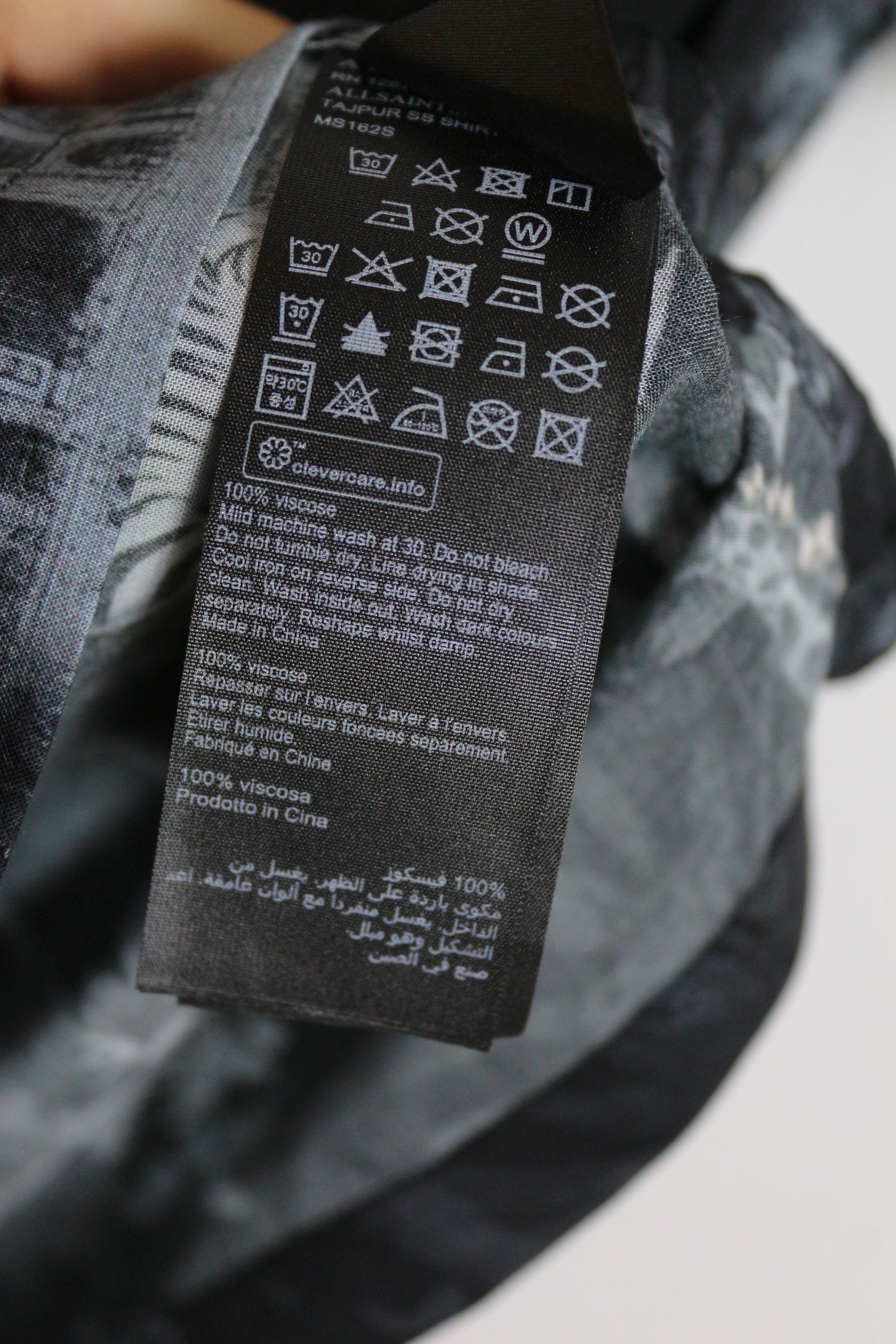 Allsaints Allsaints Tajpur Japanese Printed Viscose Open Collar Shirt Size US M / EU 48-50 / 2 - 5 Thumbnail