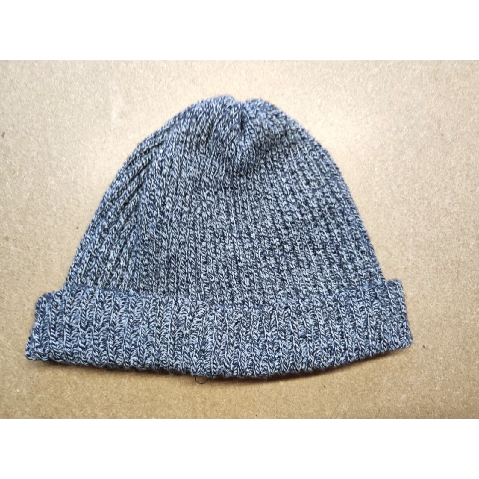 Vintage Vision Street Wear Beanie Hat One Size Relaxed Skateboard Cuffed Knit Unisex Adults Gray Knit Pattern Solid Fall Winter Size ONE SIZE - 3 Thumbnail