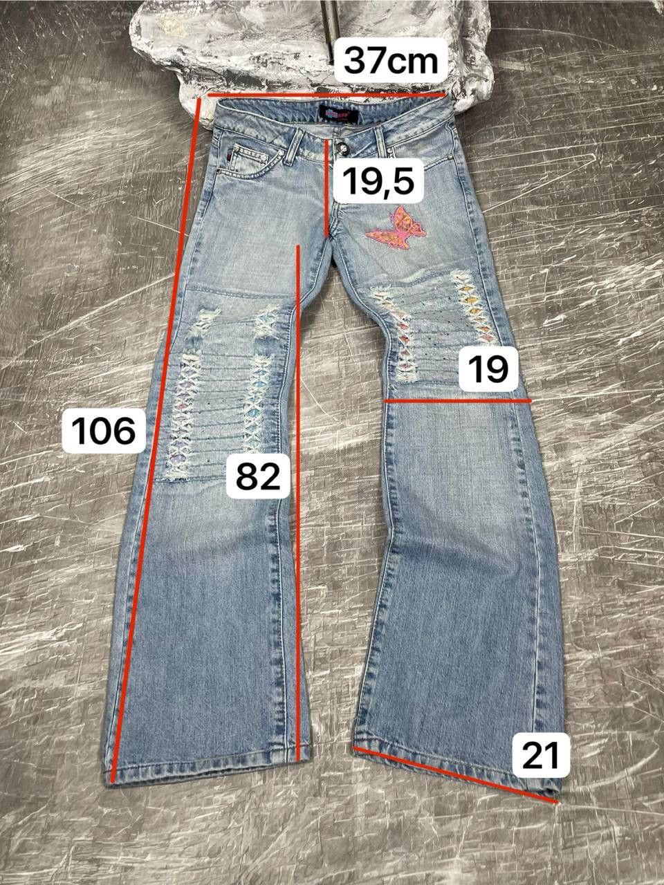 Hysteric Glamour 2000s Y2K Bootcut Fade Jeans Dolce Gabbana Japanese Style Size US 29 - 15 Thumbnail