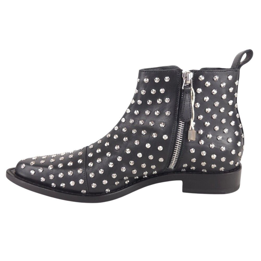 Alexander McQueen Alexander McQueen Studded Boots US 6 EU 36 Womens Black Sil Size US 6 / IT 36 - 7 Thumbnail