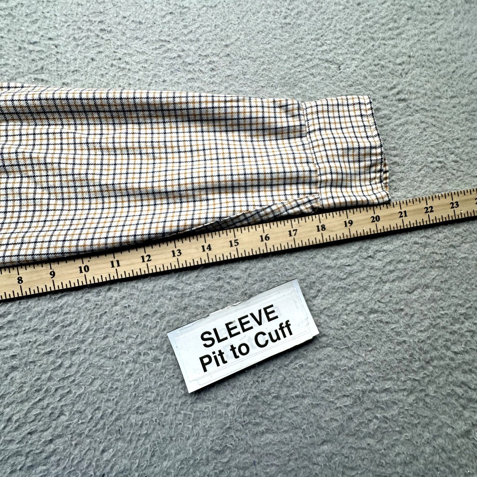 L.L. Bean Vintage 70s 80s LL Bean Plaid Shirt Mens L 16 Orange White Size US L / EU 52-54 / 3 - 6 Thumbnail