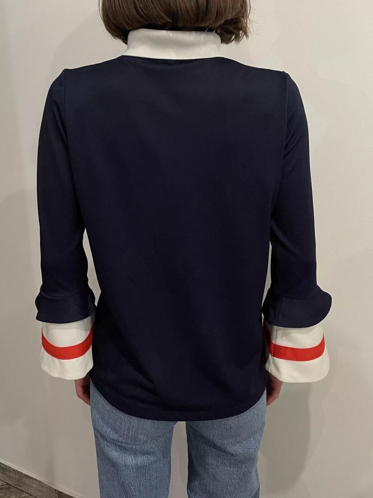 Ganni DDP Ganni Naoki Polo Shirt Jersey Long Sleeve Top Size XS / US 0-2 / IT 36-38 - 6 Thumbnail
