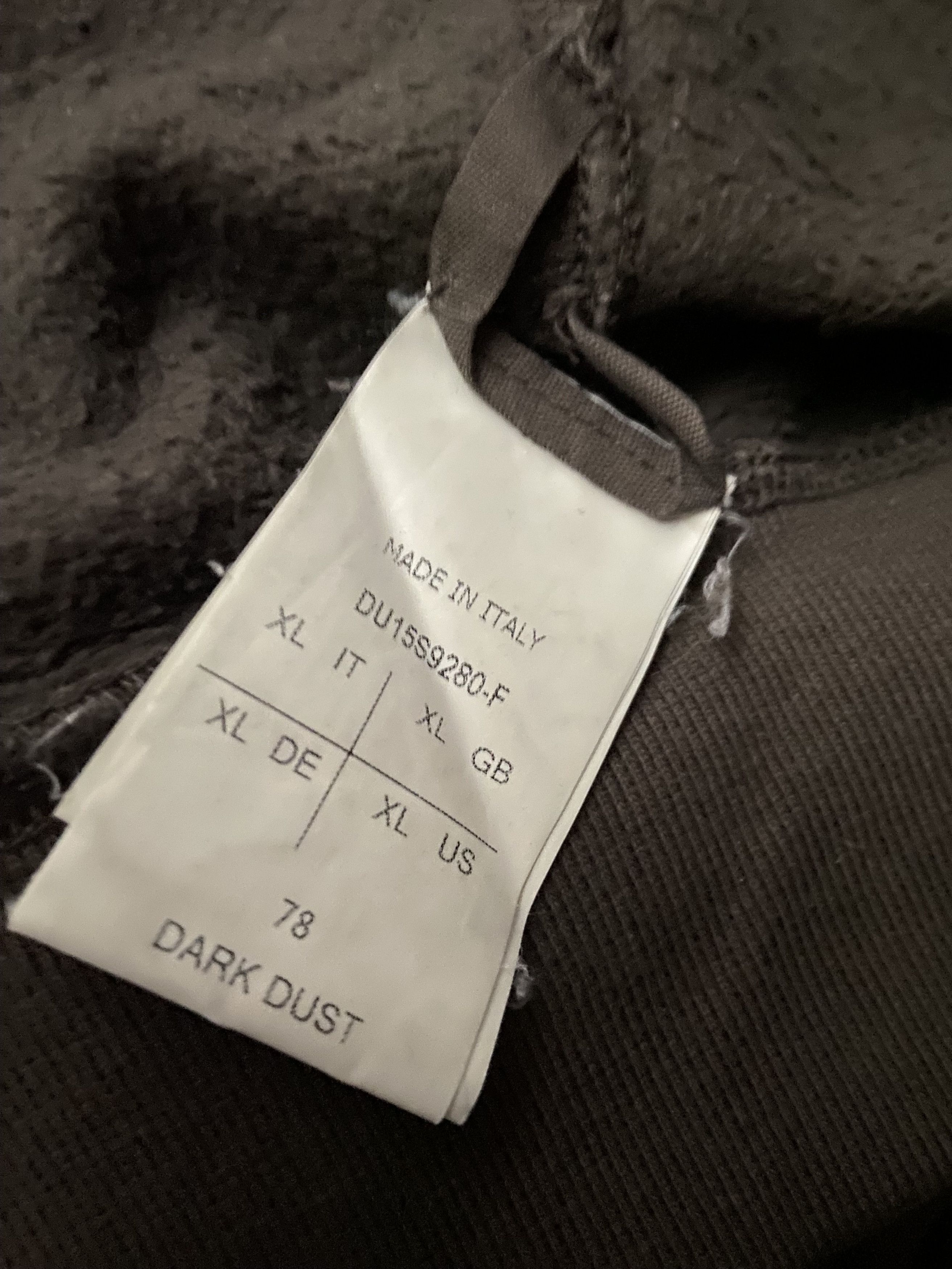 Rick Owens Drkshdw FELPA DUST GIMP HOODIE RACCAGNI ZIPS Size US XL / EU 56 / 4 - 5 Thumbnail