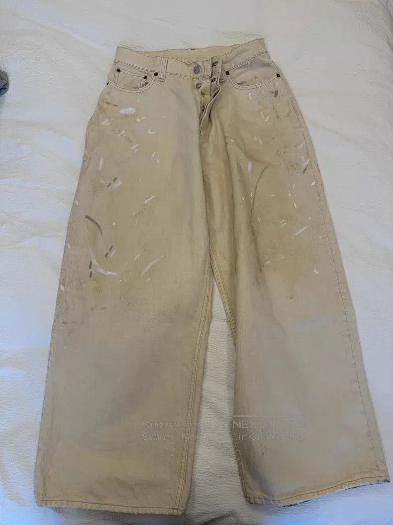Acne Studios Acne Studios size M Ivory white denim jeans Size US 29 - 1 Thumbnail
