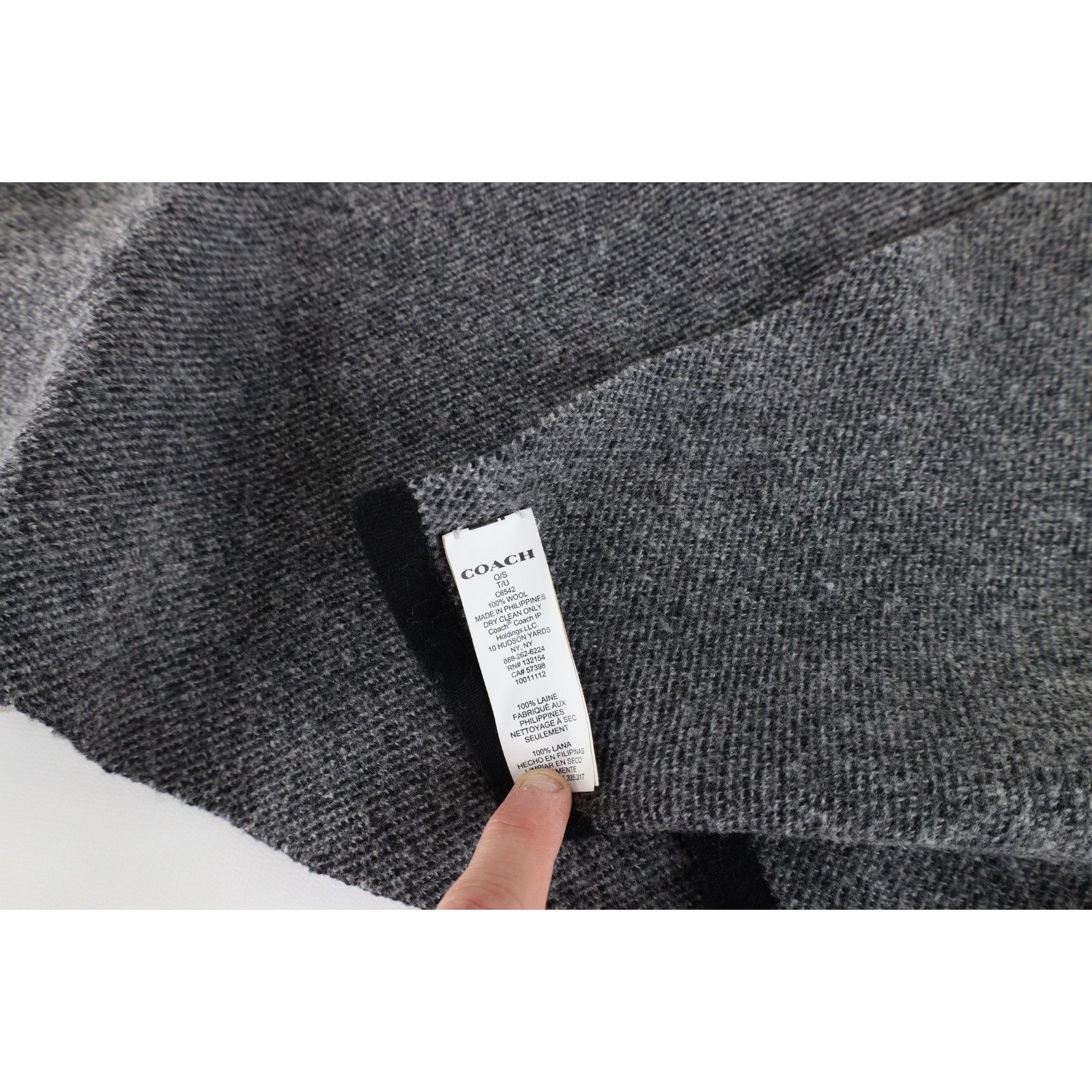 Coach Coach Horse & Carriage Wool Knit Winter Neck Scarf Size ONE SIZE - 6 Thumbnail