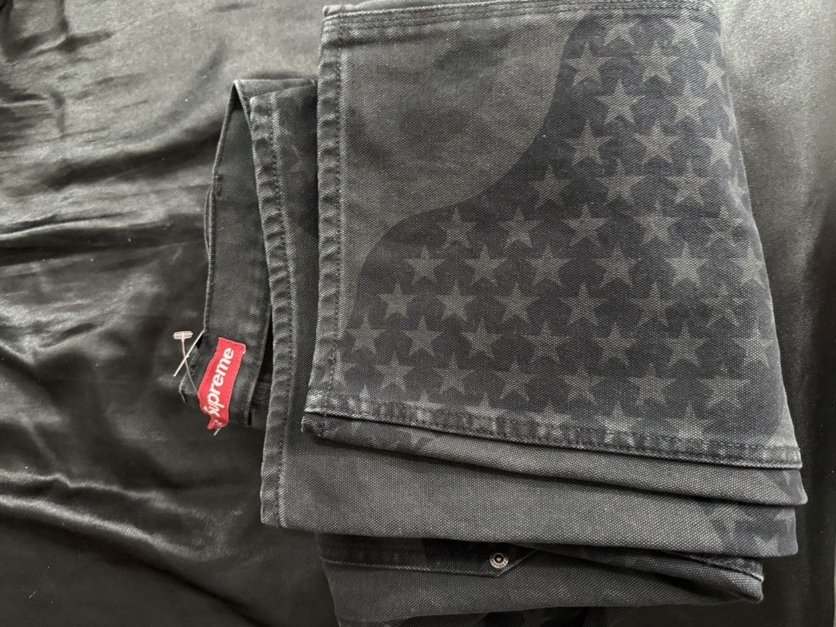 Supreme Supreme Flag double knee painter pant black size 30 IN
